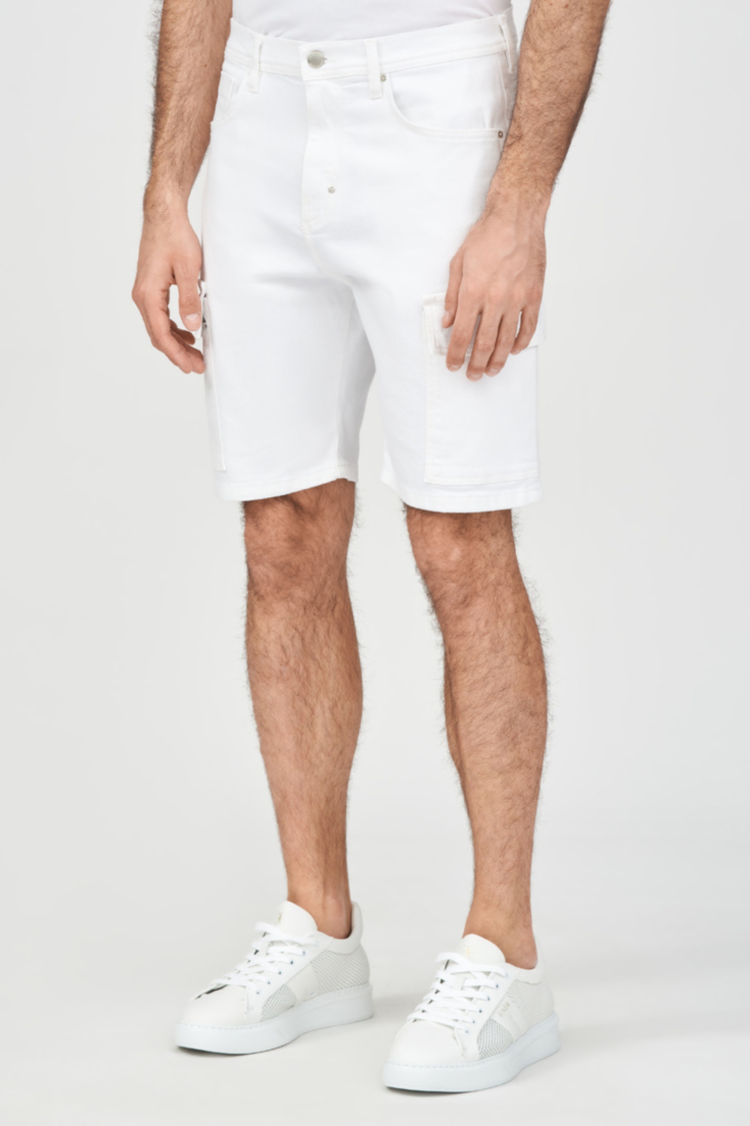 Чоловічі білі джинсові шорти Antony Morato MMDS00078.FA800150;1000