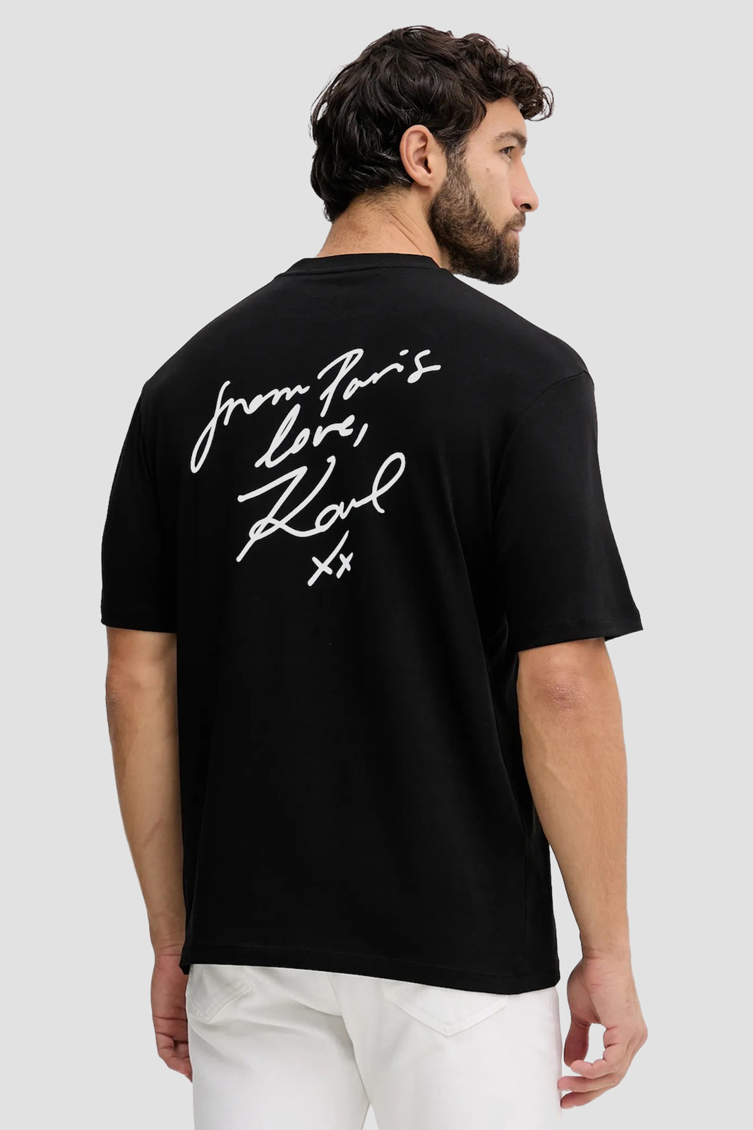 Чоловіча чорна футболка Karl Lagerfeld 554235.755420;990