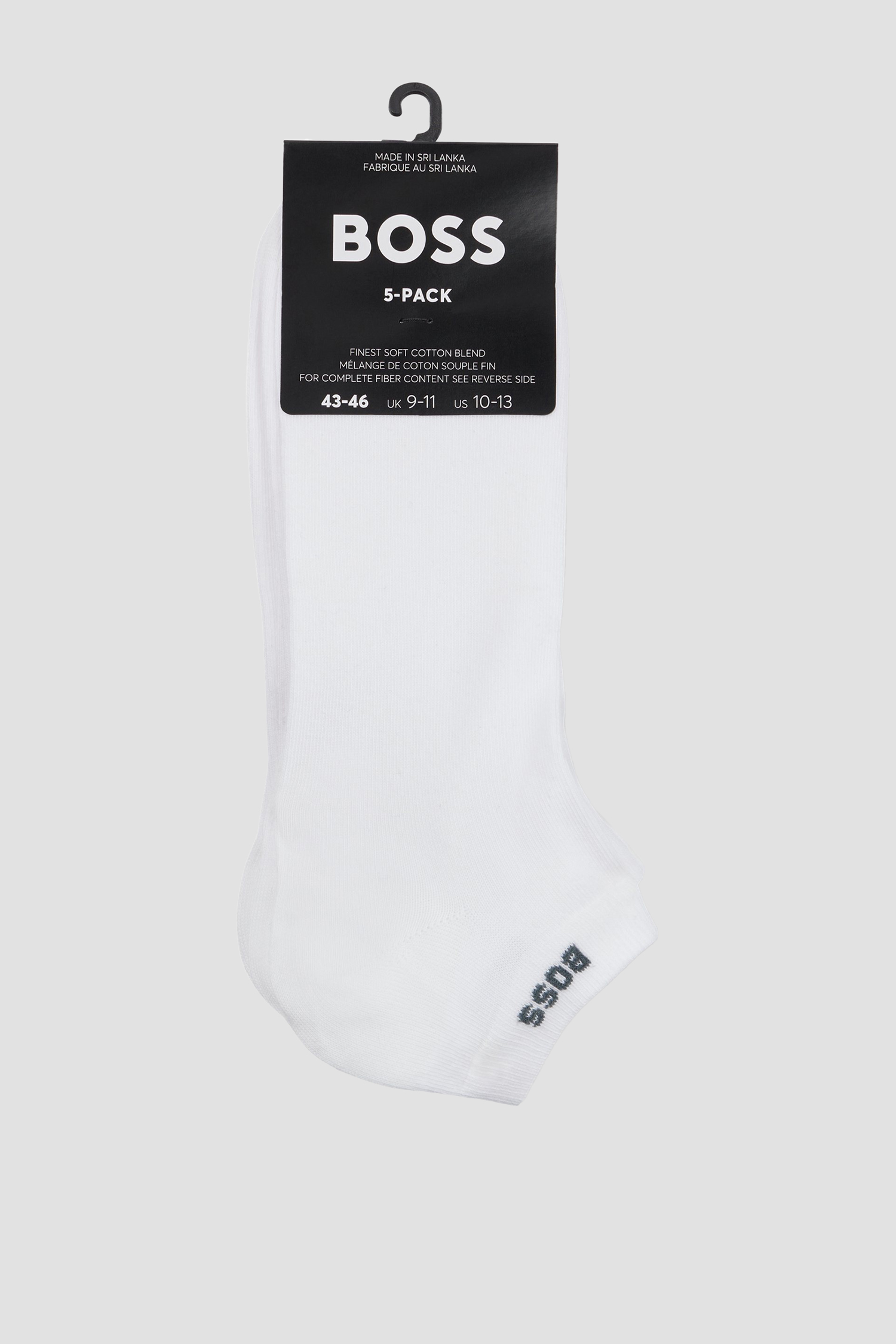 Чоловічі білі шкарпетки (5 пар) BOSS 50493197;100