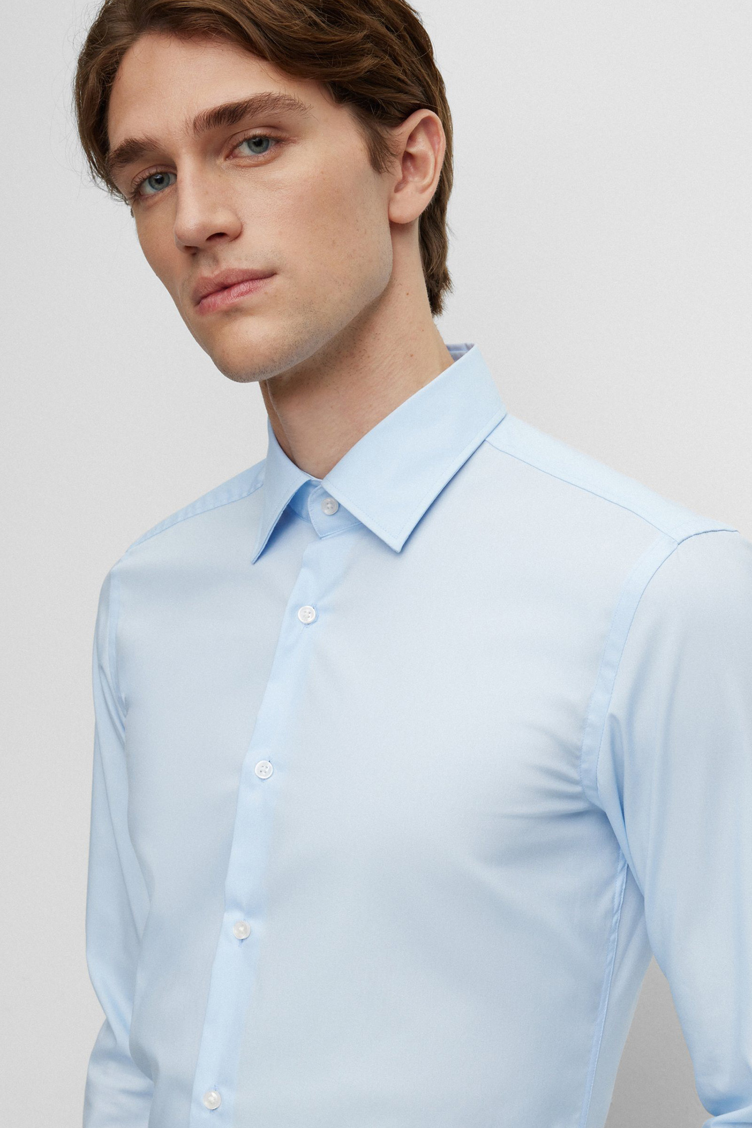 Чоловіча блакитна сорочка BOSS 50469345;452