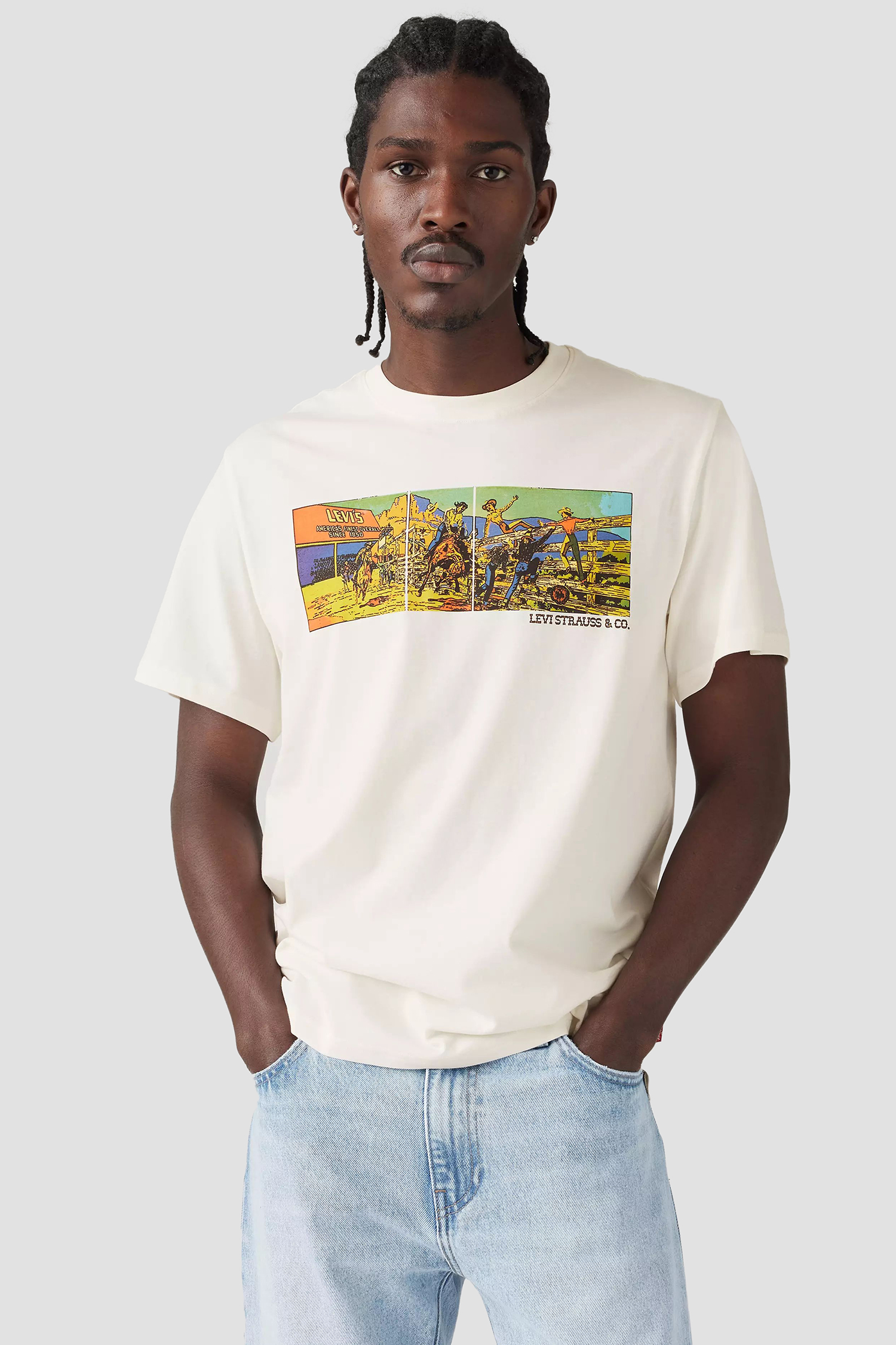 Мужская белая футболка Levi’s® 16143;1671