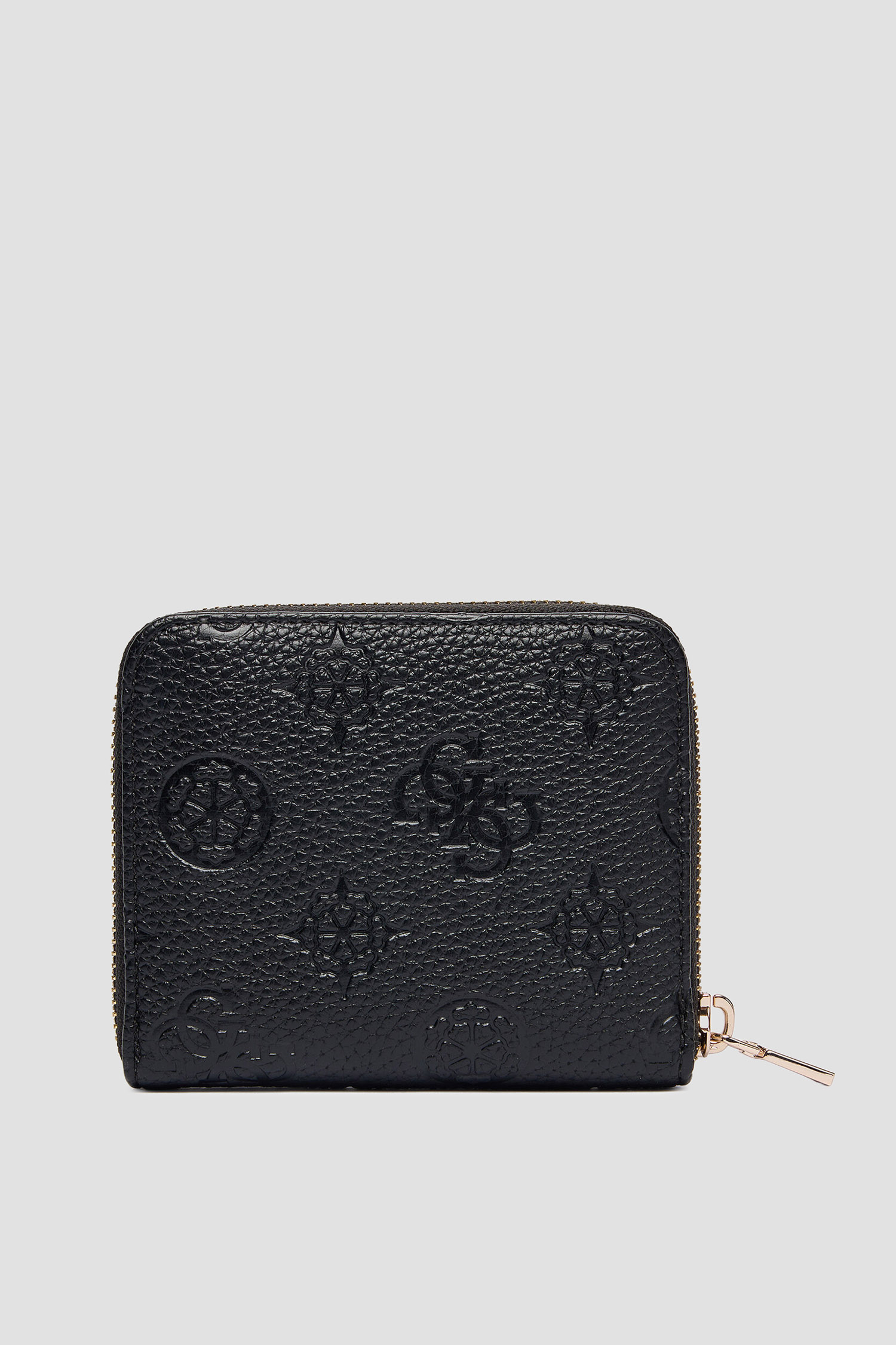 Женский черный кошелек с узором Guess SWPD98.88137;BLO