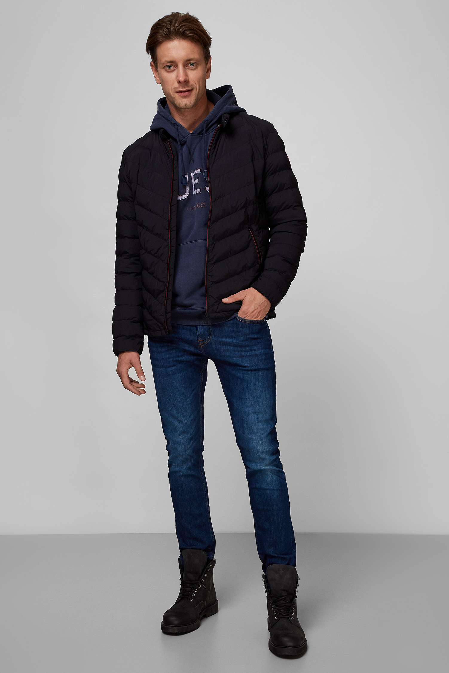 Мужская черная куртка Guess M1YL05.WDZF0;JBLK