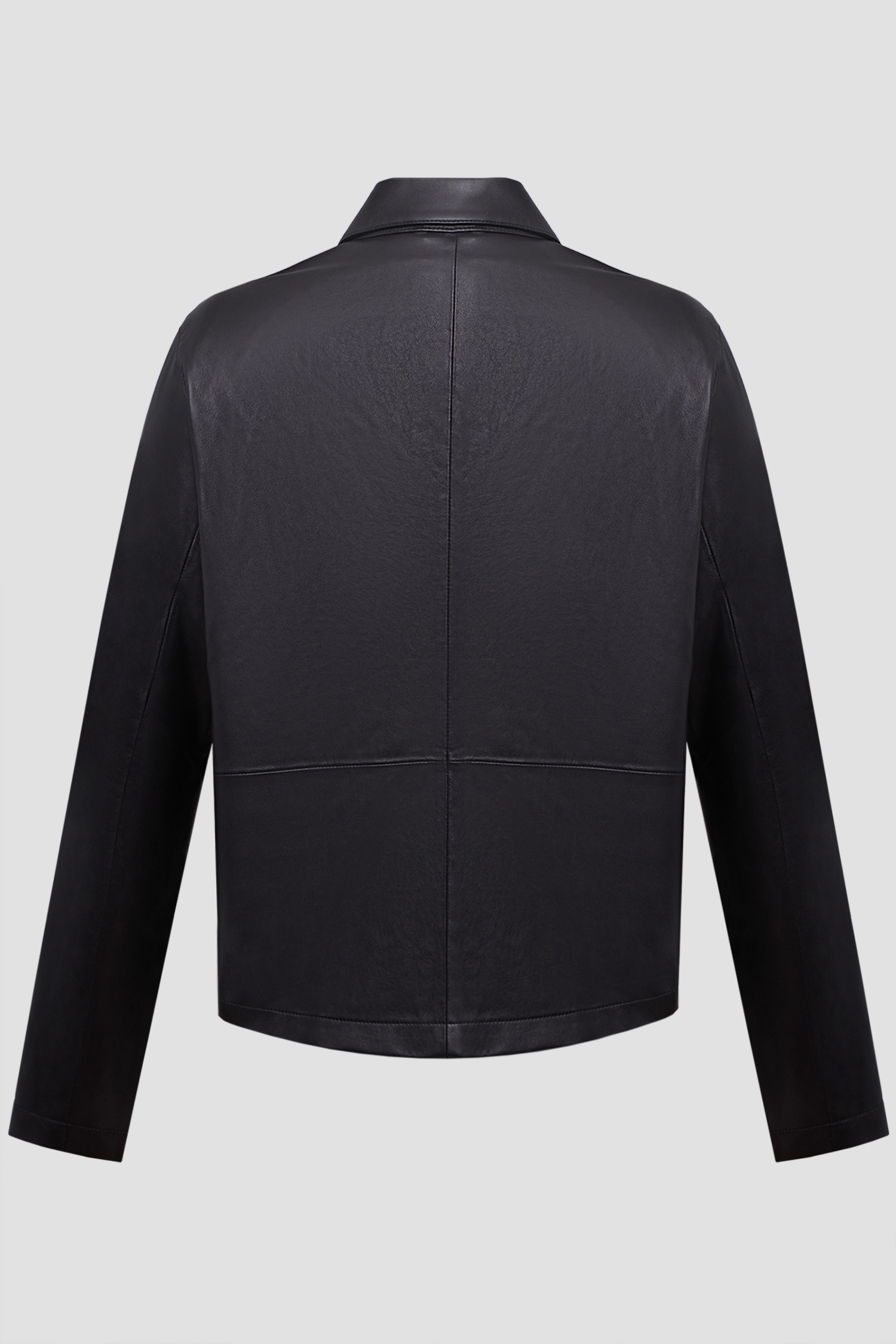 Мужская черная кожаная куртка Karl Lagerfeld 563422.555025;990