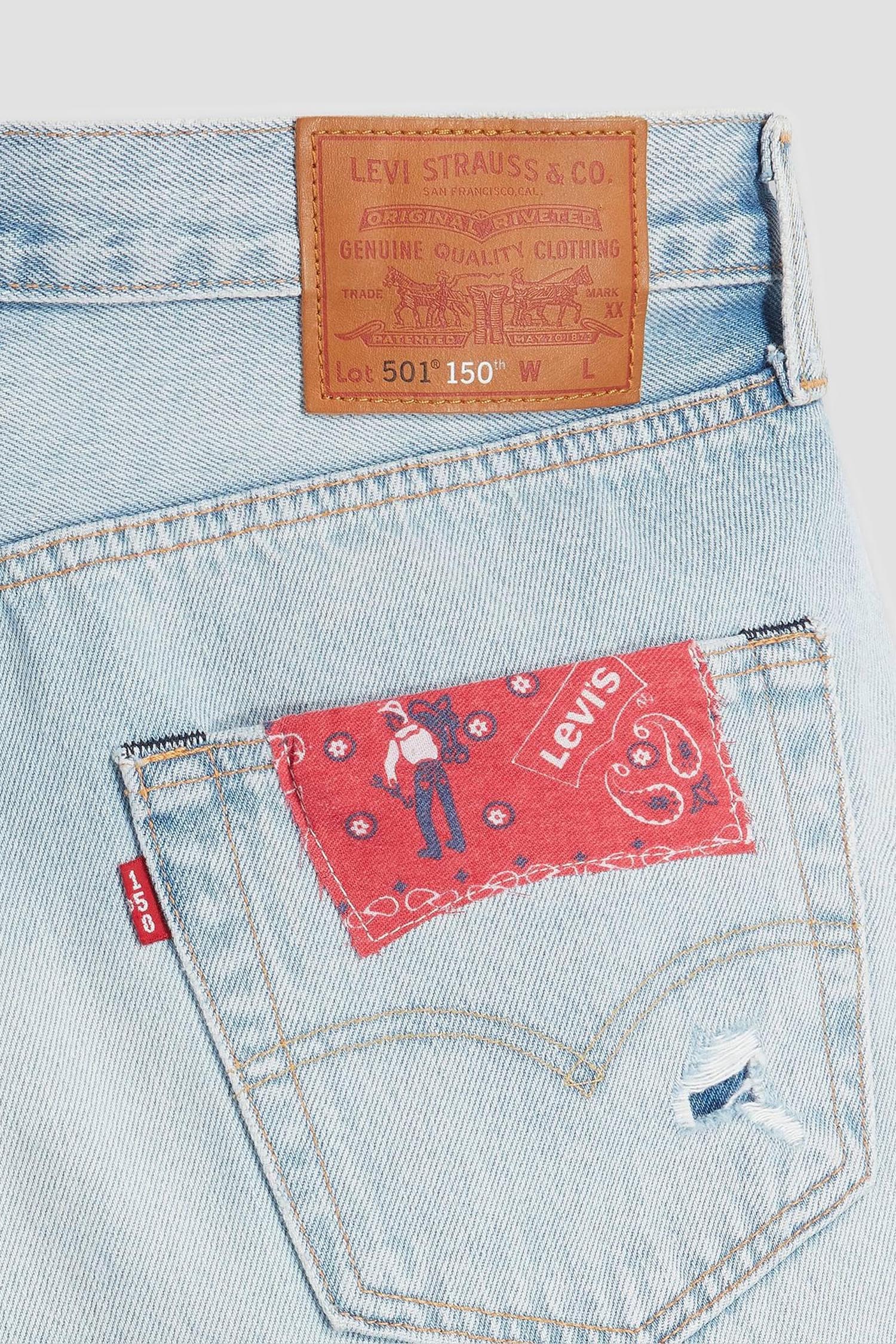 Мужские голубые джинсовые шорты 501® Levi’s® 36512;0201