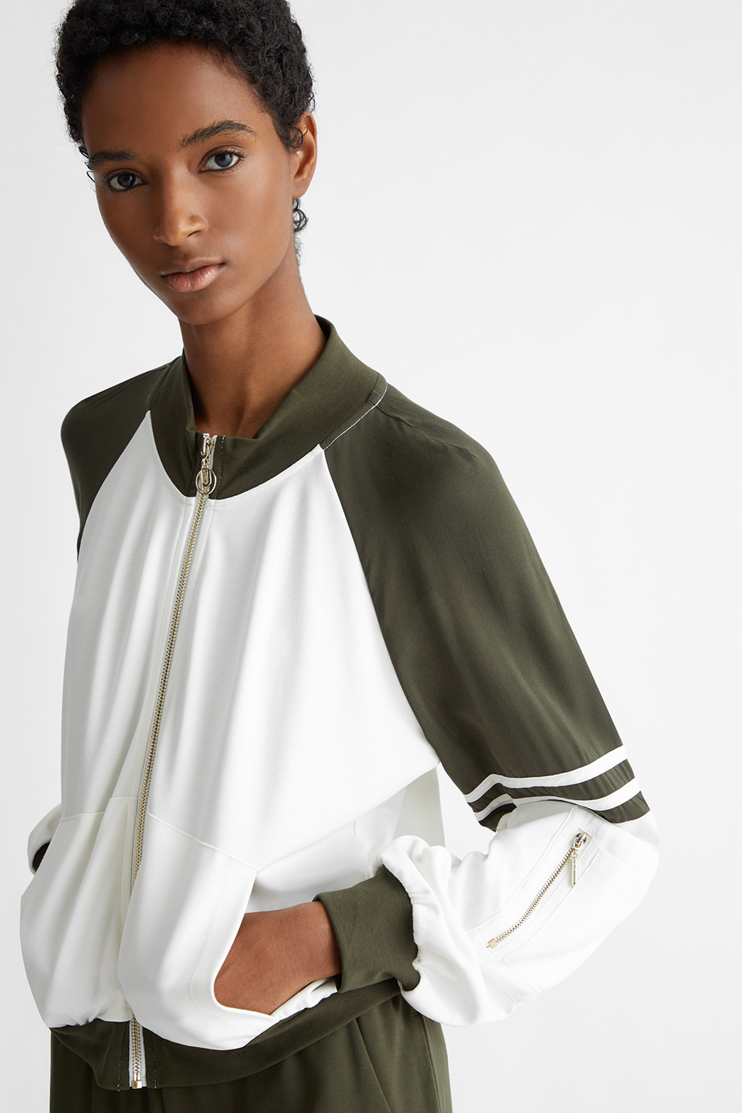 Жіноча біла спортивна кофта Liu Jo TA4175.J5942;N9045