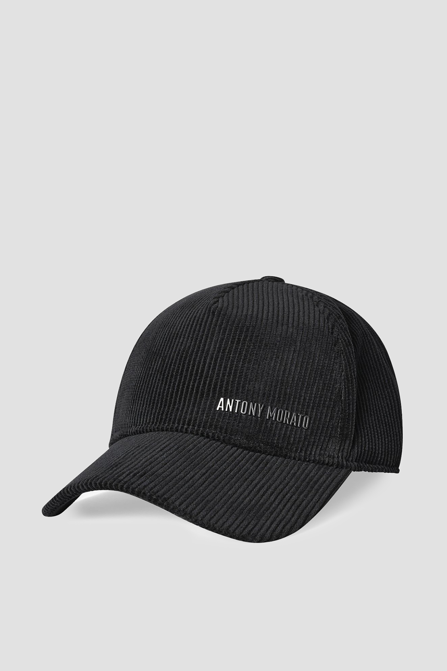 Чоловіча чорна вельветова кепка Antony Morato MMHA00385.FA300030;9000