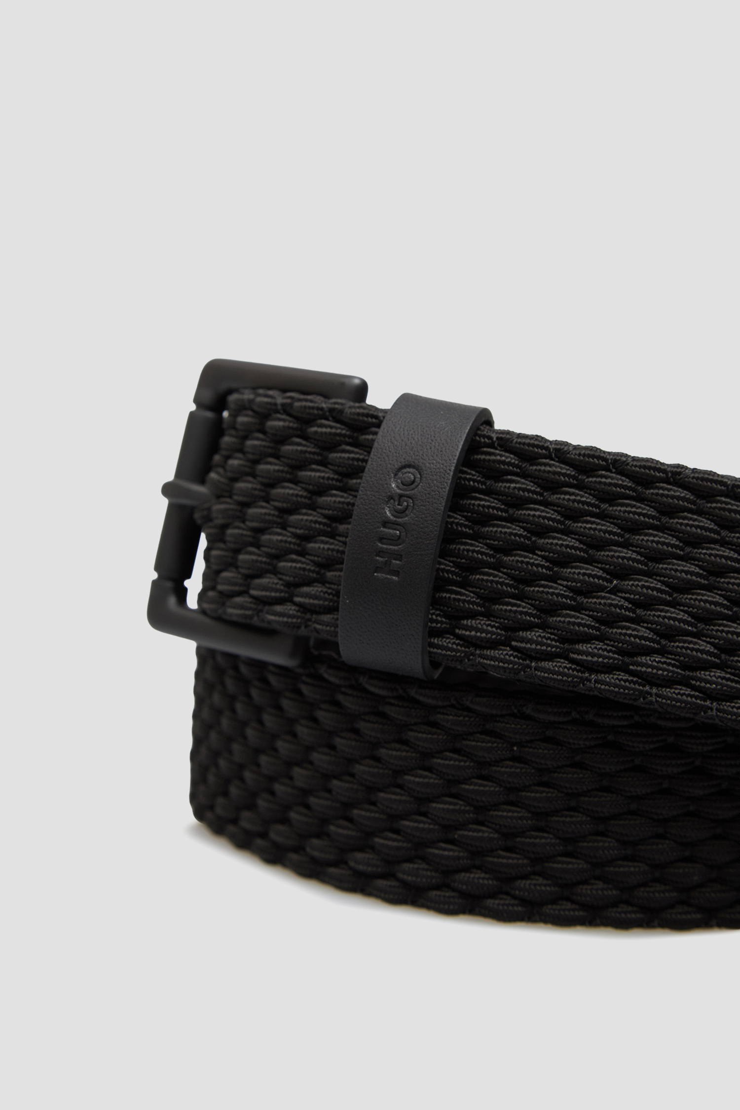 Мужской черный ремень HUGO 50558780;001