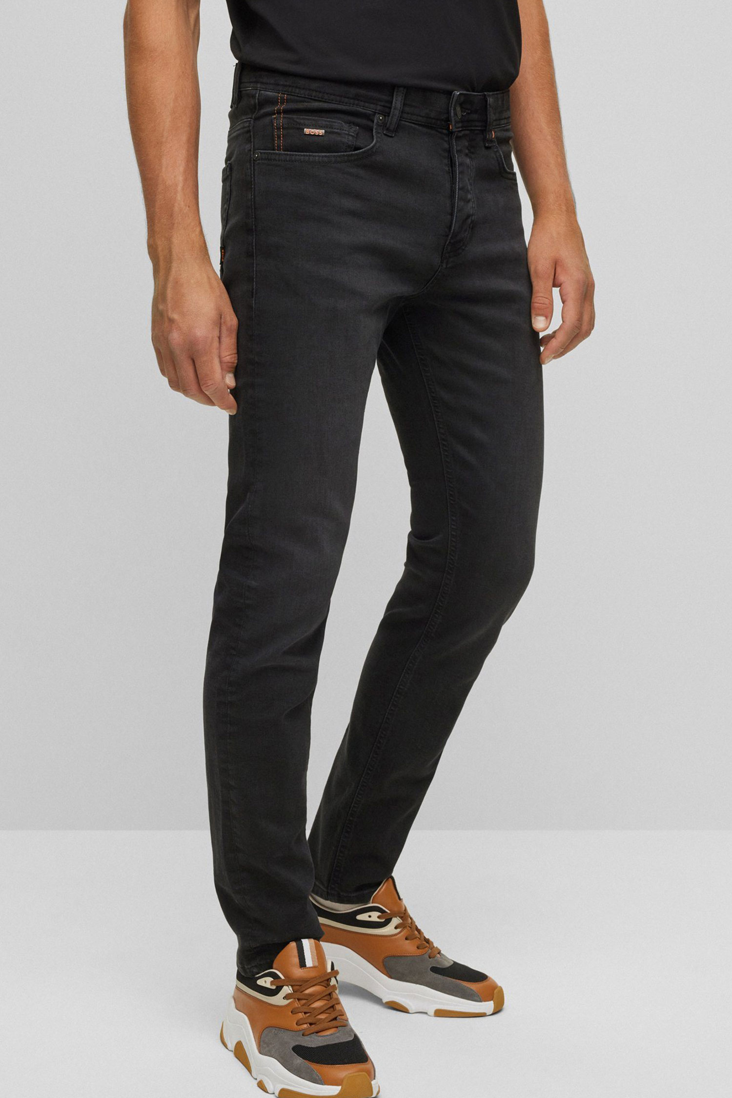 Мужские черные джинсы BOSS 50471141;008