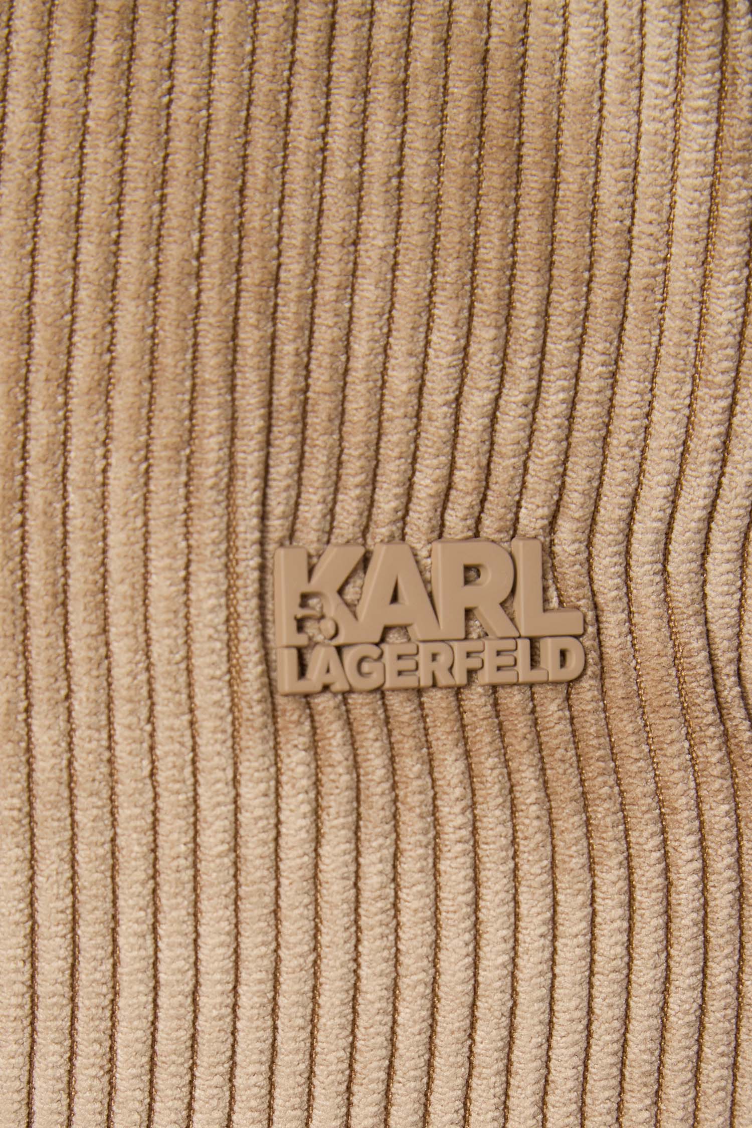 Мужская бежевая вельветовая куртка Karl Lagerfeld 554552.505009;430