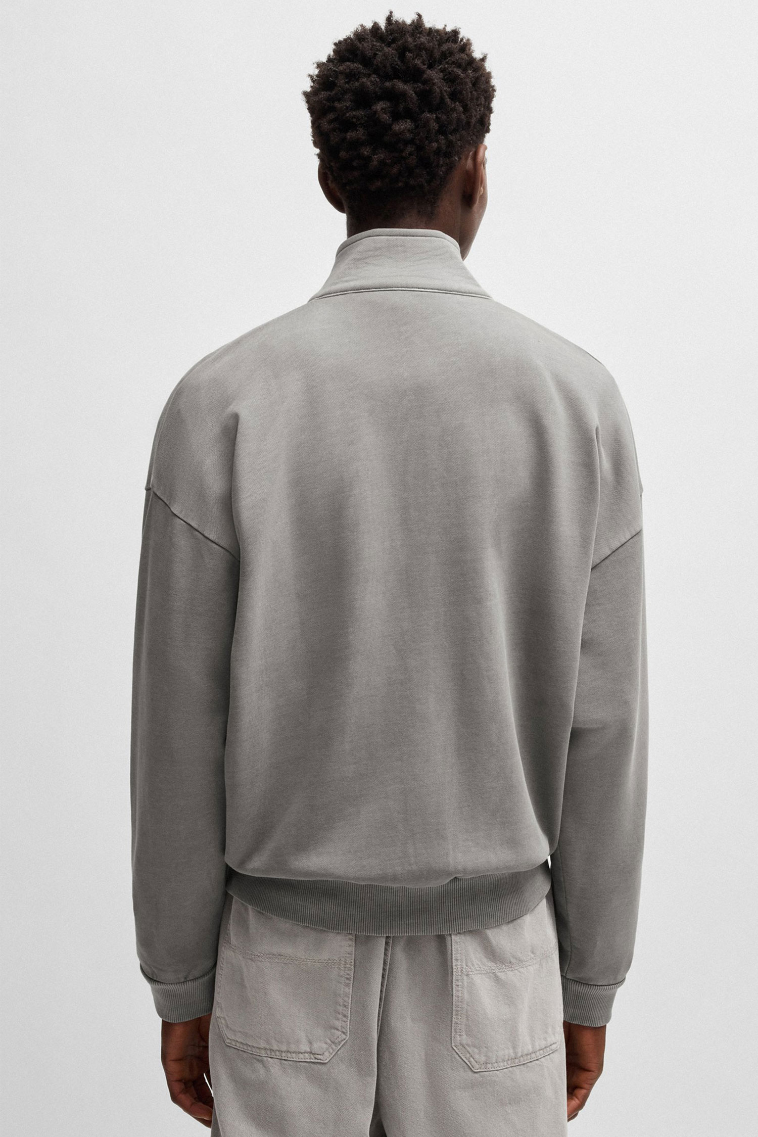 Мужская серая спортивная кофта HUGO BLUE 50538672;001