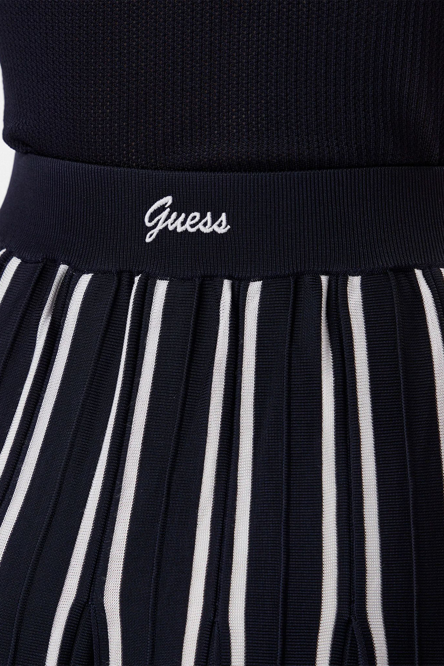 Женская темно-синяя юбка в полоску Guess V5GD00.Z3D60;A71W