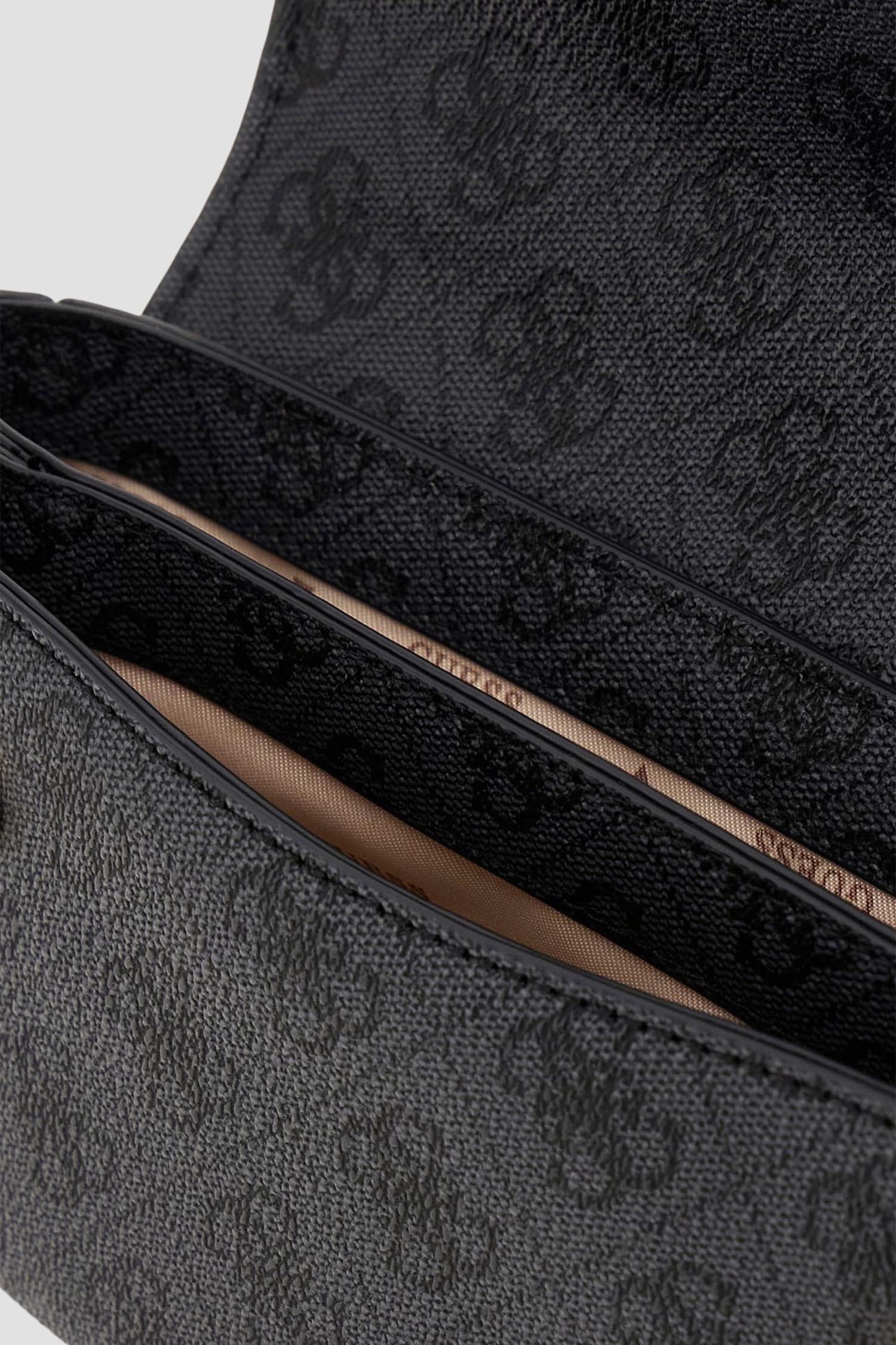 Женская черная сумка с узором Guess HWSG79.93790;CLO