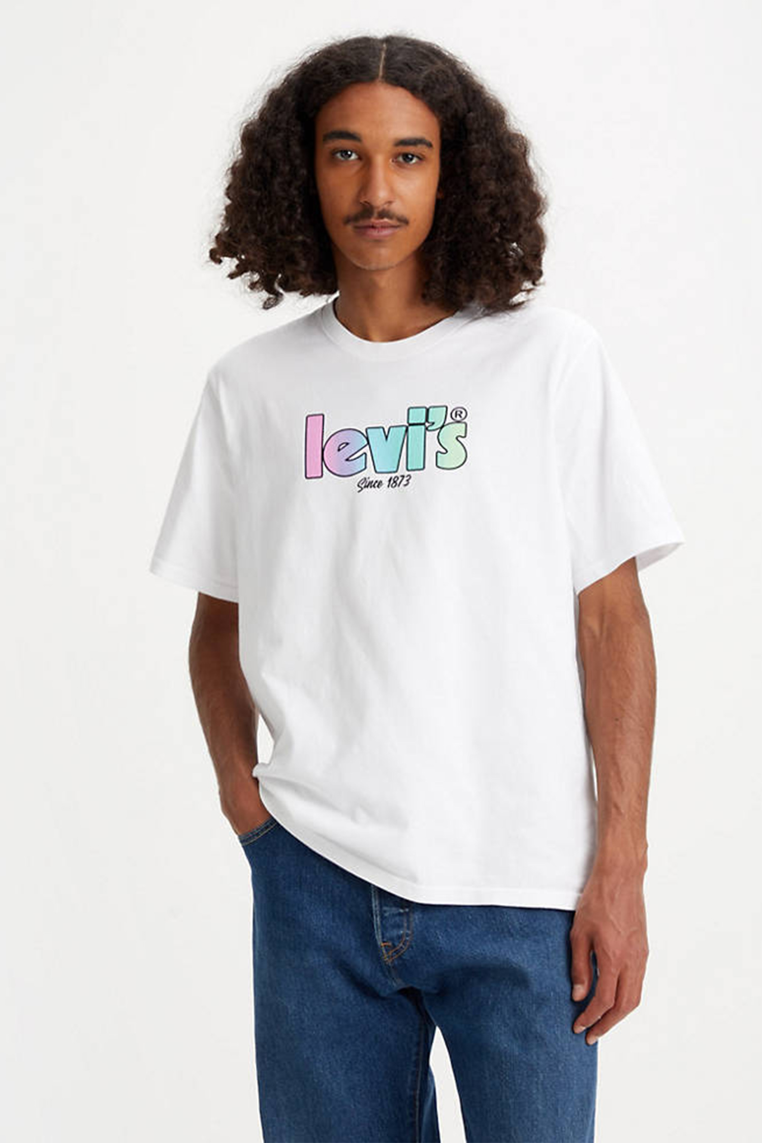 Мужская белая футболка Levi’s® 16143;0161