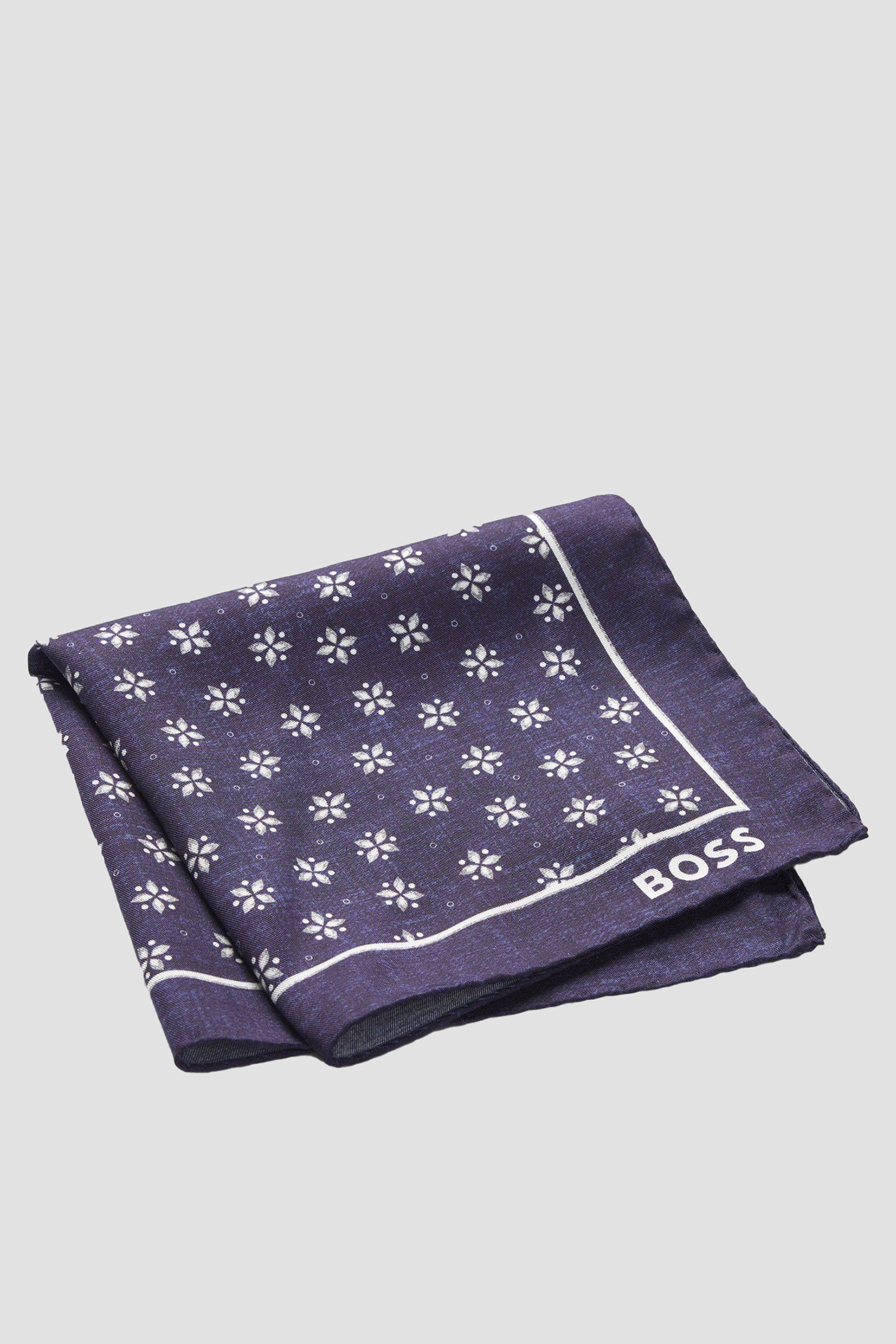 Чоловіча темно-синя хустка з візерунком BOSS 50532788;404