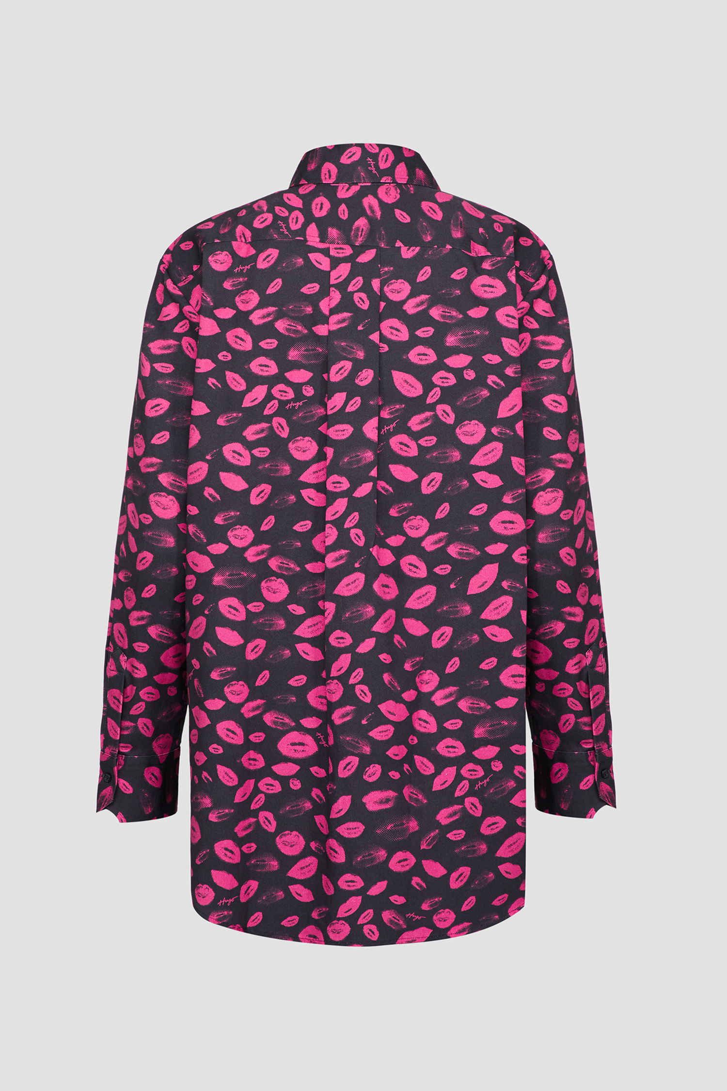 Женская черная блуза с узором HUGO 50509201;963