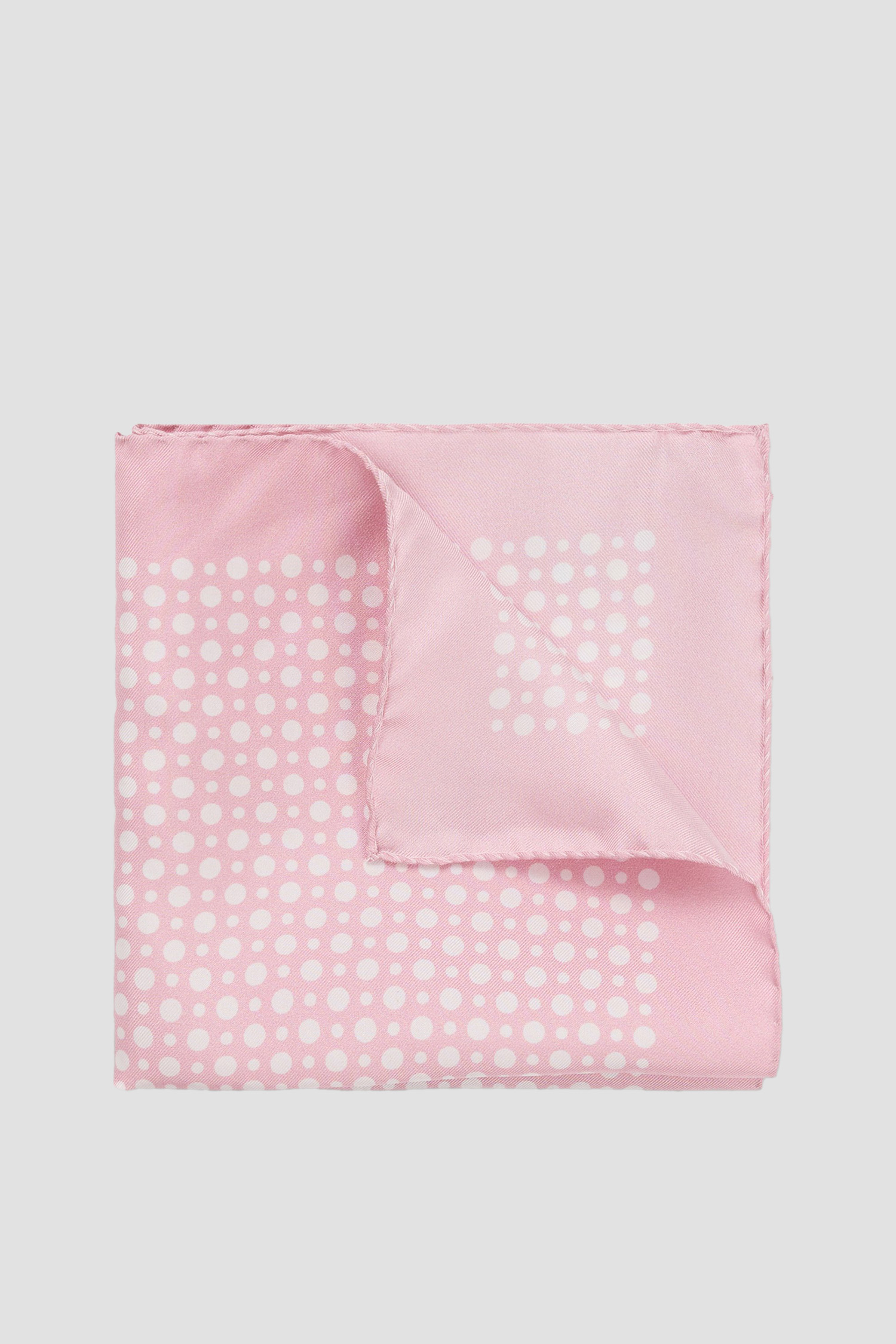 Мужской розовый шелковый платок с узором BECKHAM x BOSS BOSS 50549107;688