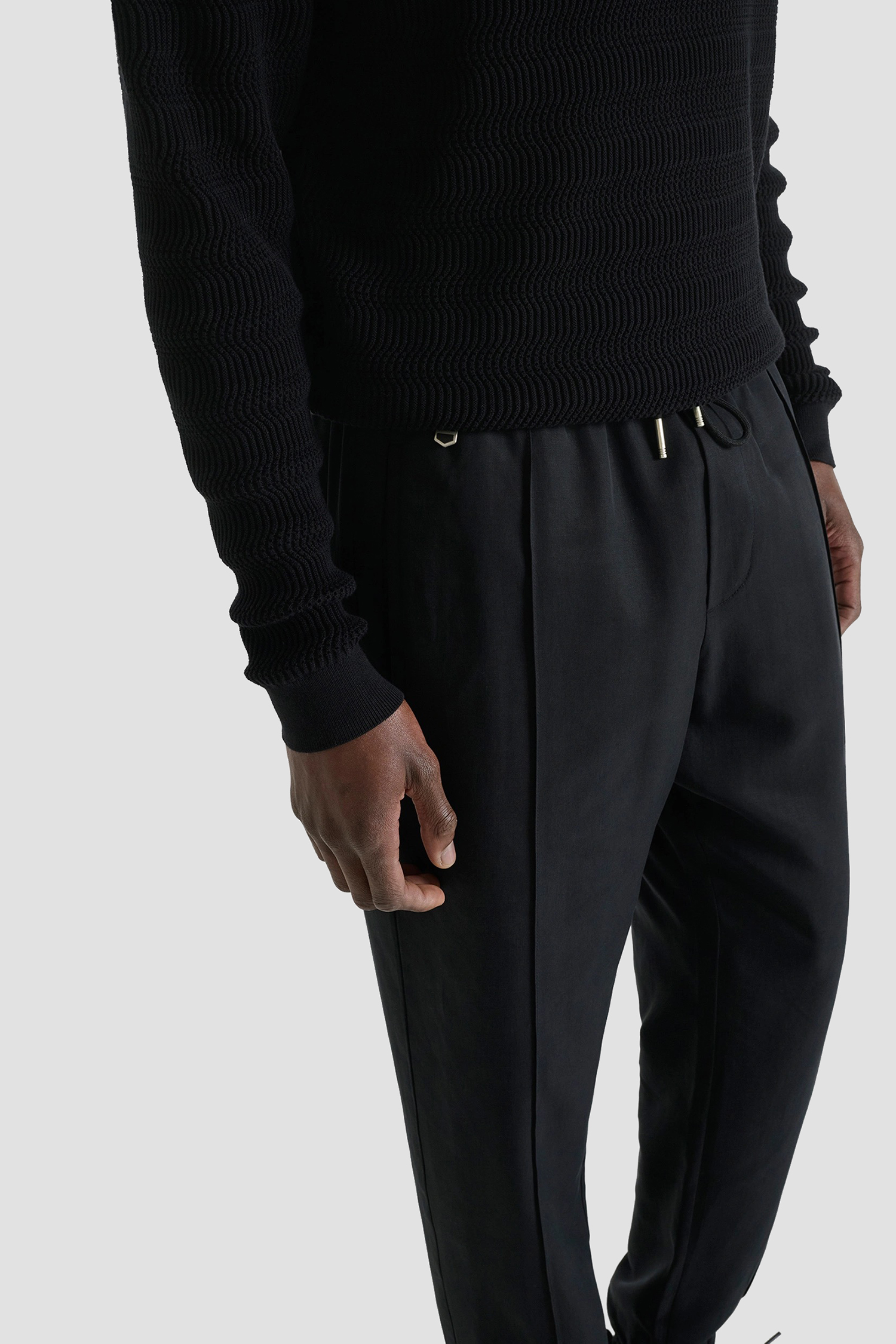 Чоловічі чорні брюки Antony Morato MMTR00777.FA800205;9000