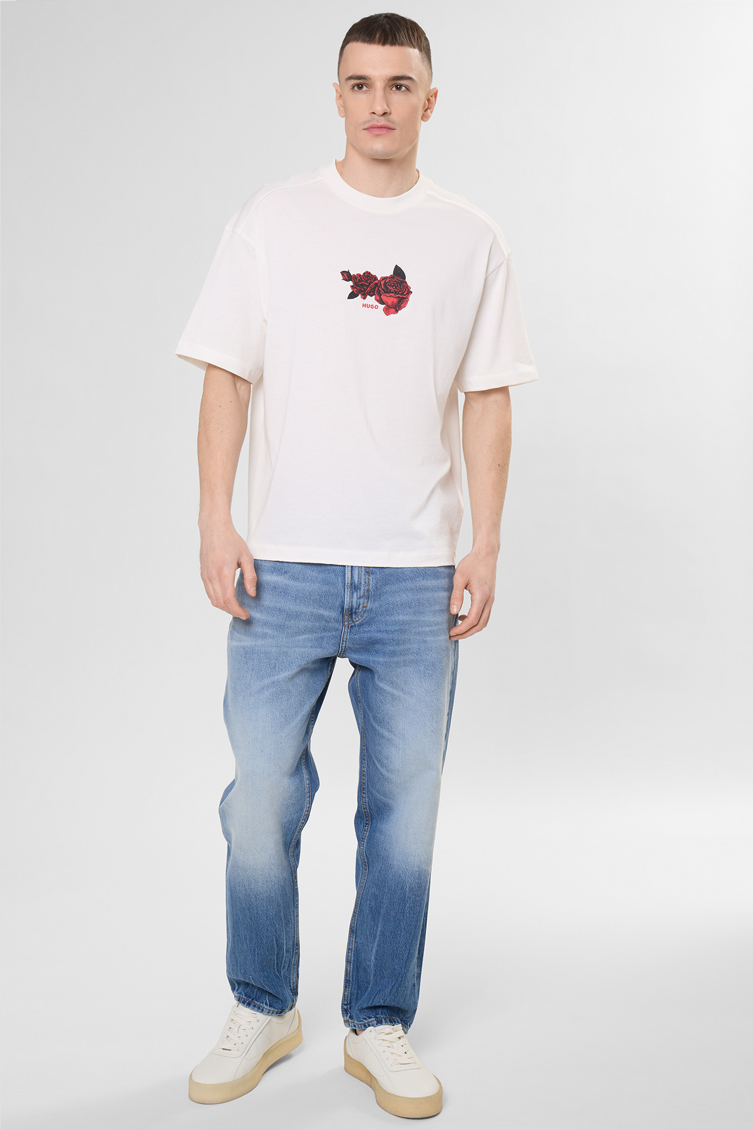 Чоловіча біла футболка HUGO 50564642;102