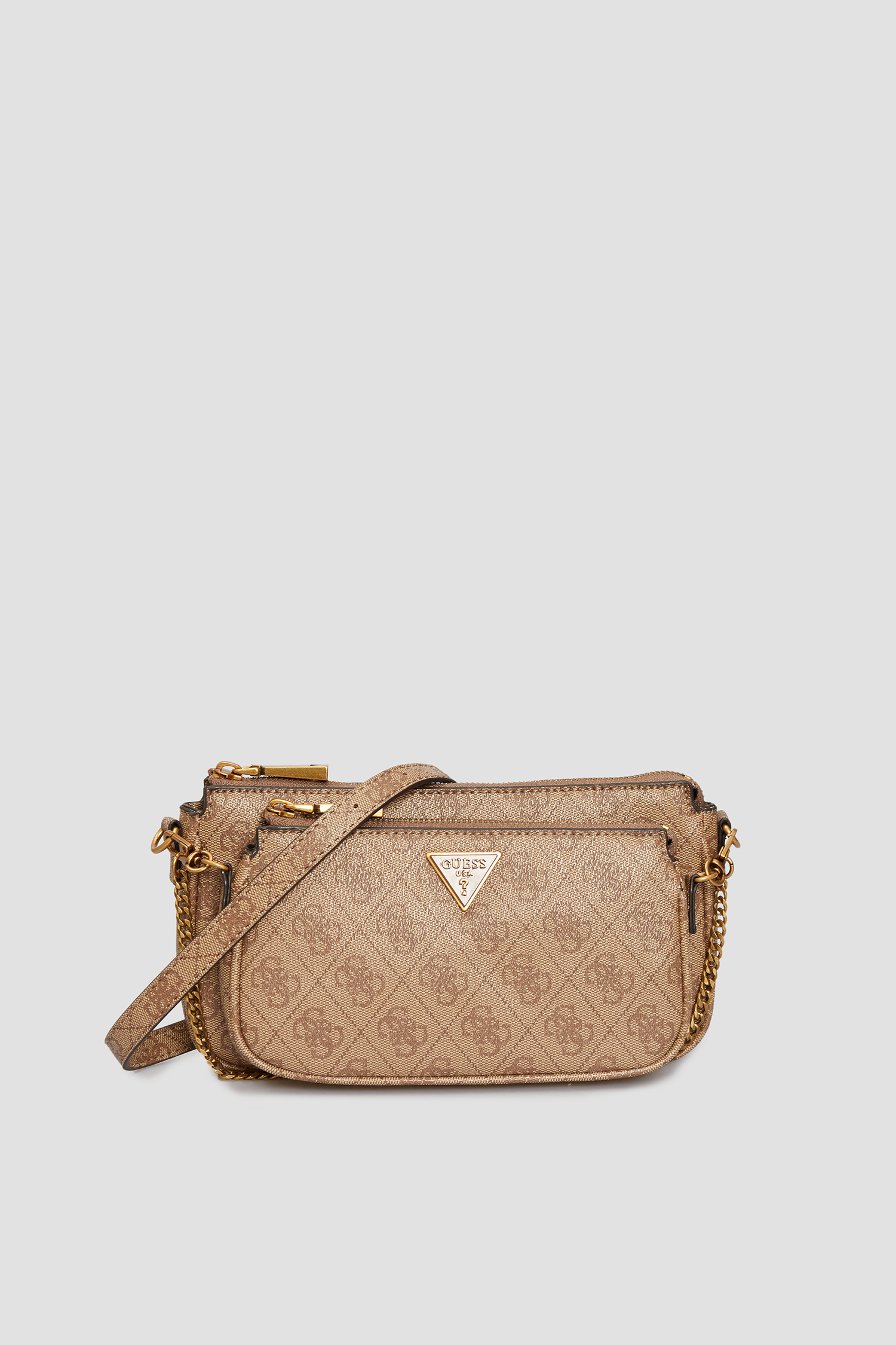 Жіноча коричнева сумка з візерунком Guess HWBB84.16700;LTL
