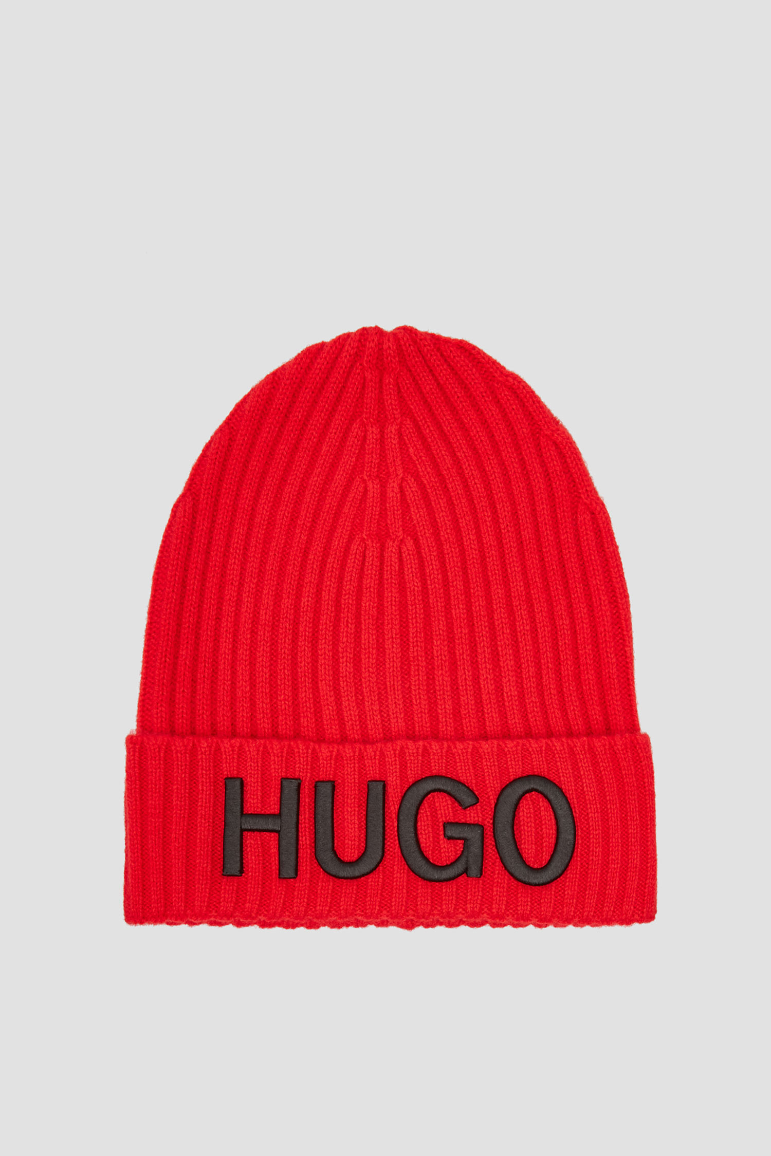 Мужская красная шерстяная шапка HUGO 50438407;693