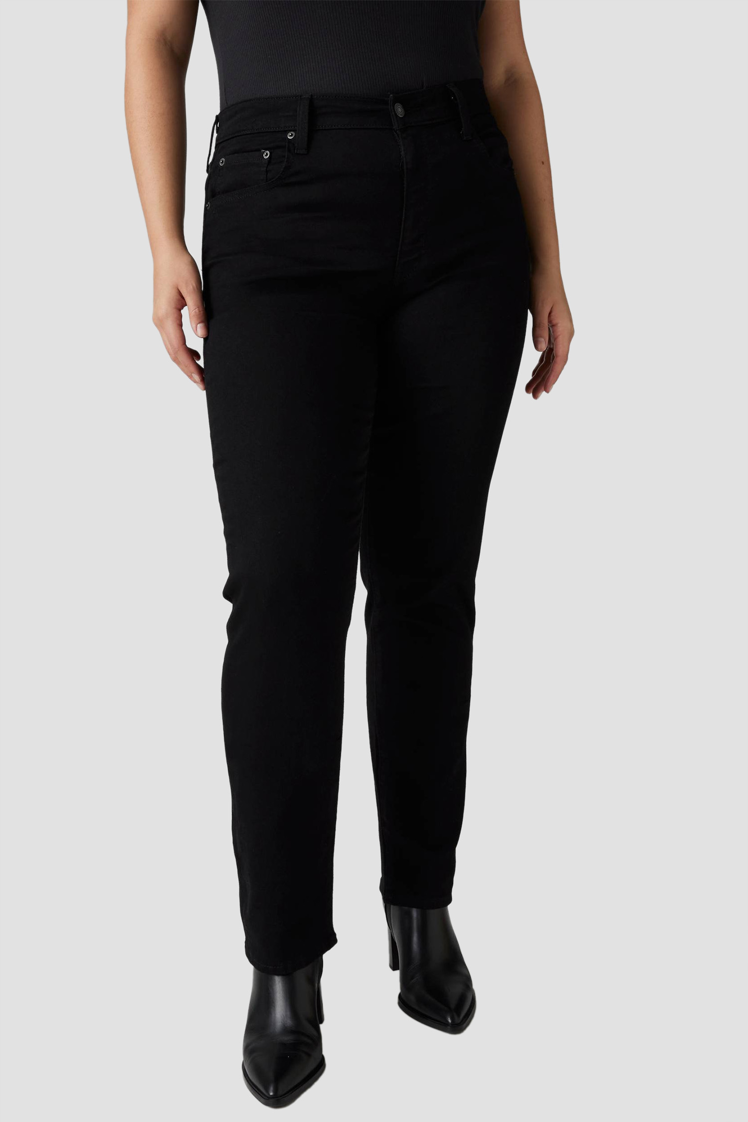 Женские черные джинсы 724™ High Rise Levi’s® 18883;0321