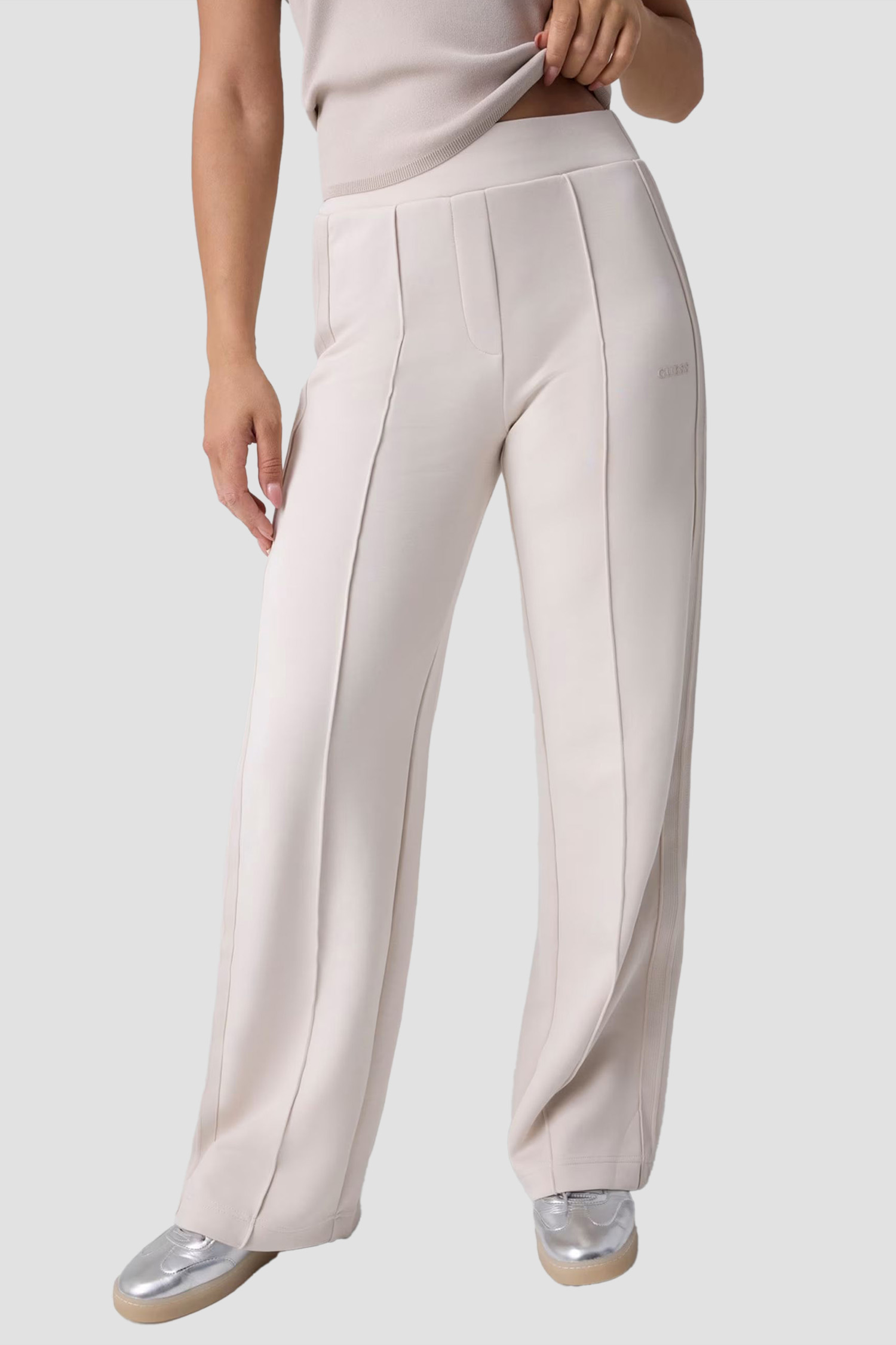 Женские бежевые спортивные брюки Guess V6YB14.K4306;G9B8