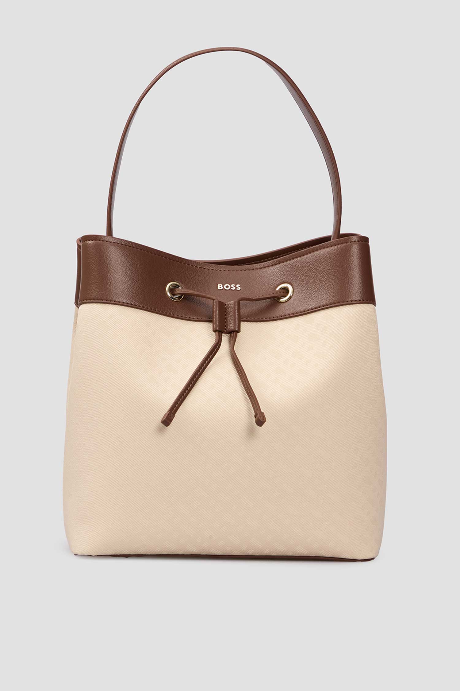 Женская бежевая сумка с узором BOSS 50535990;201