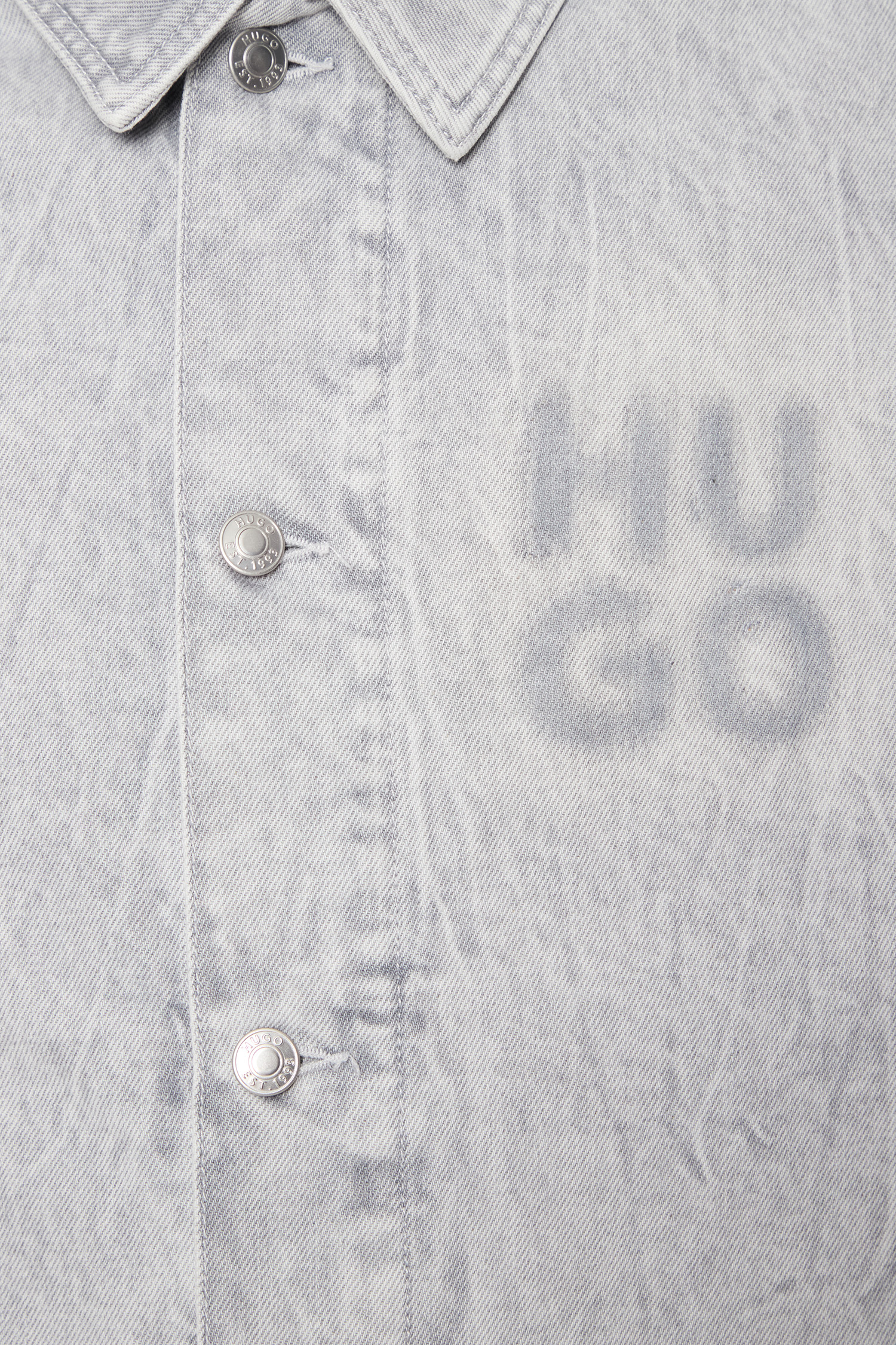 Мужская серая джинсовая куртка HUGO 50537733;040