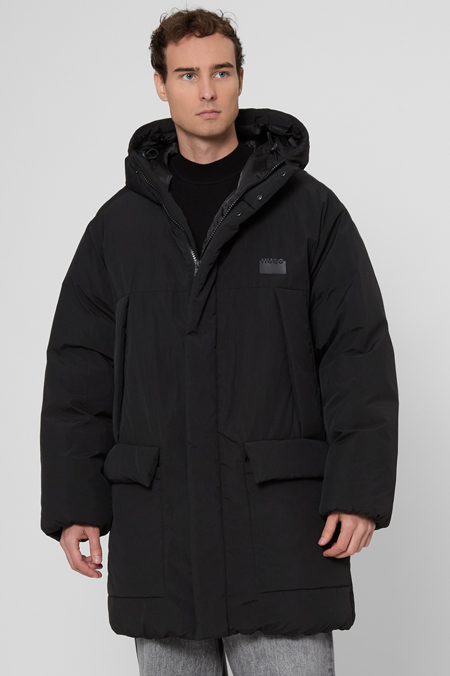 Чоловіча чорна куртка HUGO 50549663;001