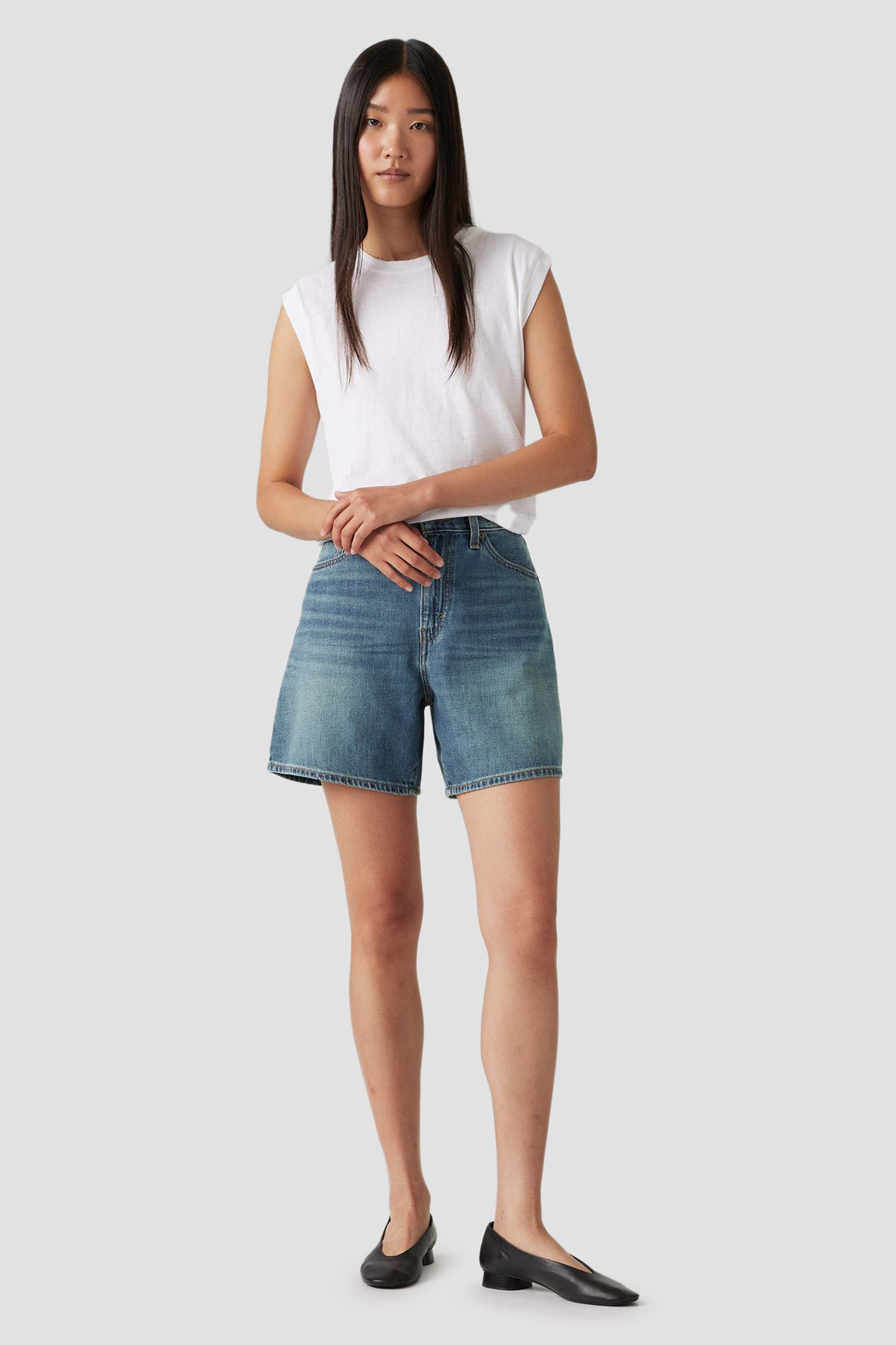 Женские синие джинсовые шорты High Rise Baggy Levi’s® A9311;0017