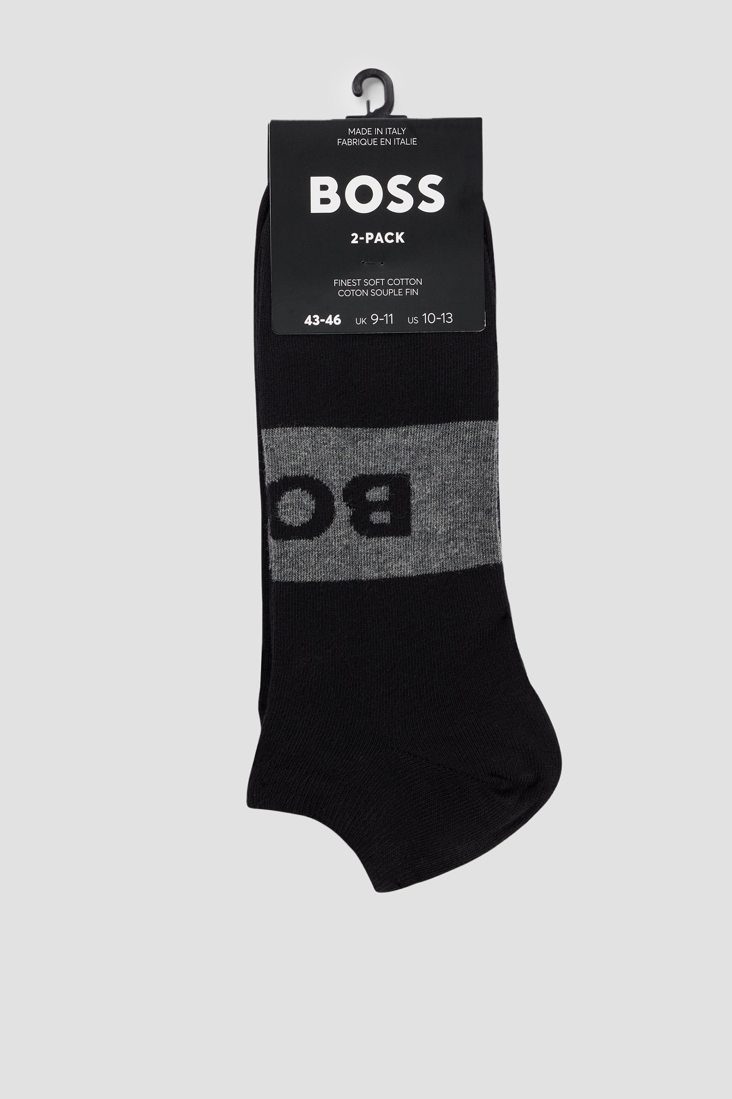 Чоловічі чорні шкарпетки (2 пари) BOSS 50469720;001