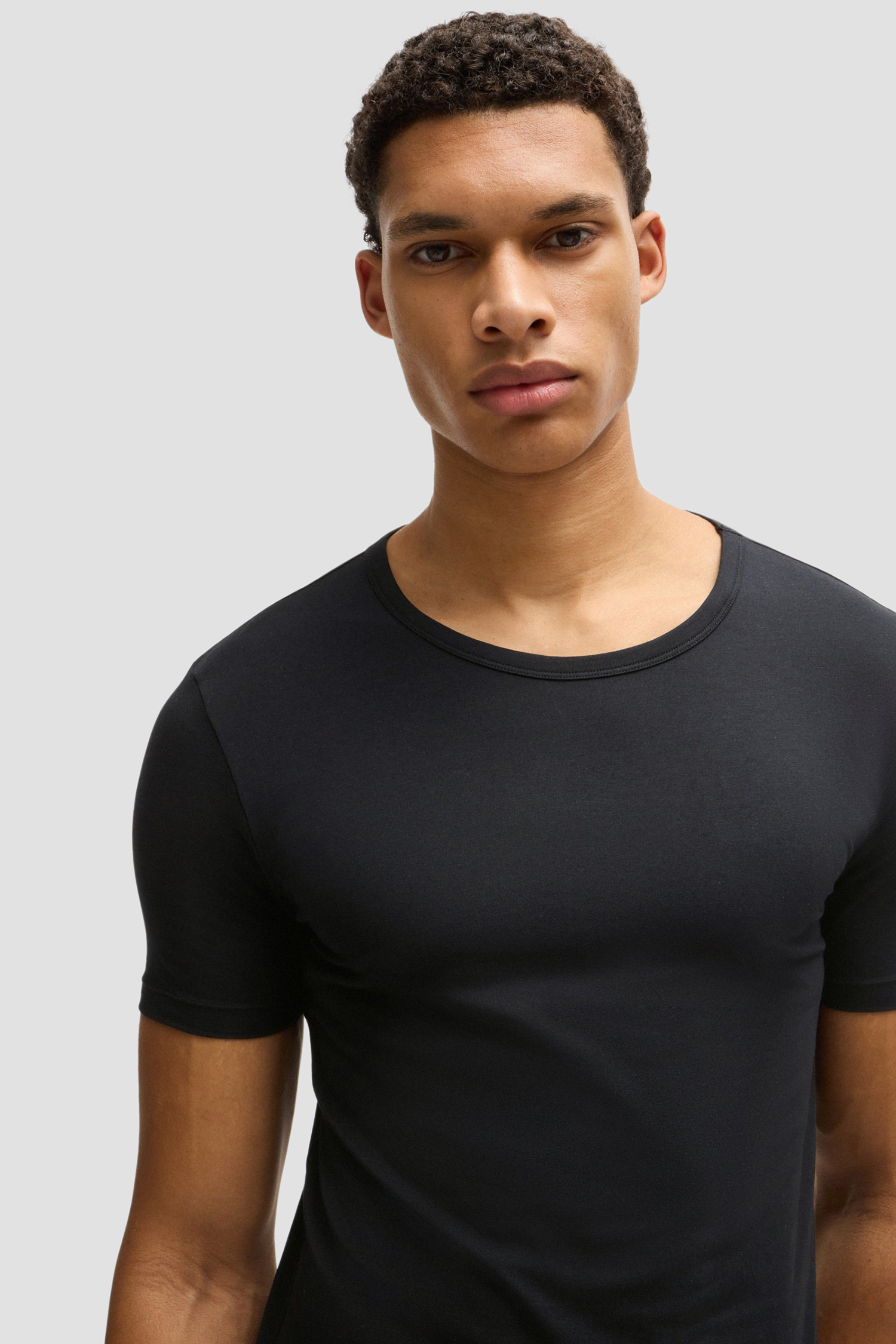 Мужская черная футболка (2 шт) BOSS 50475276;001