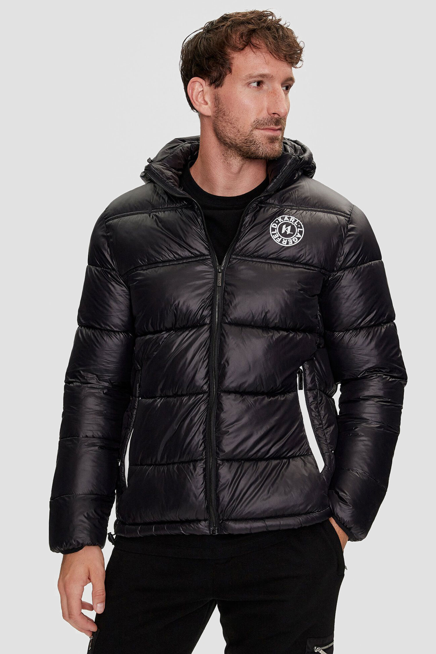 Мужская черная куртка Karl Lagerfeld 543590.505404;991