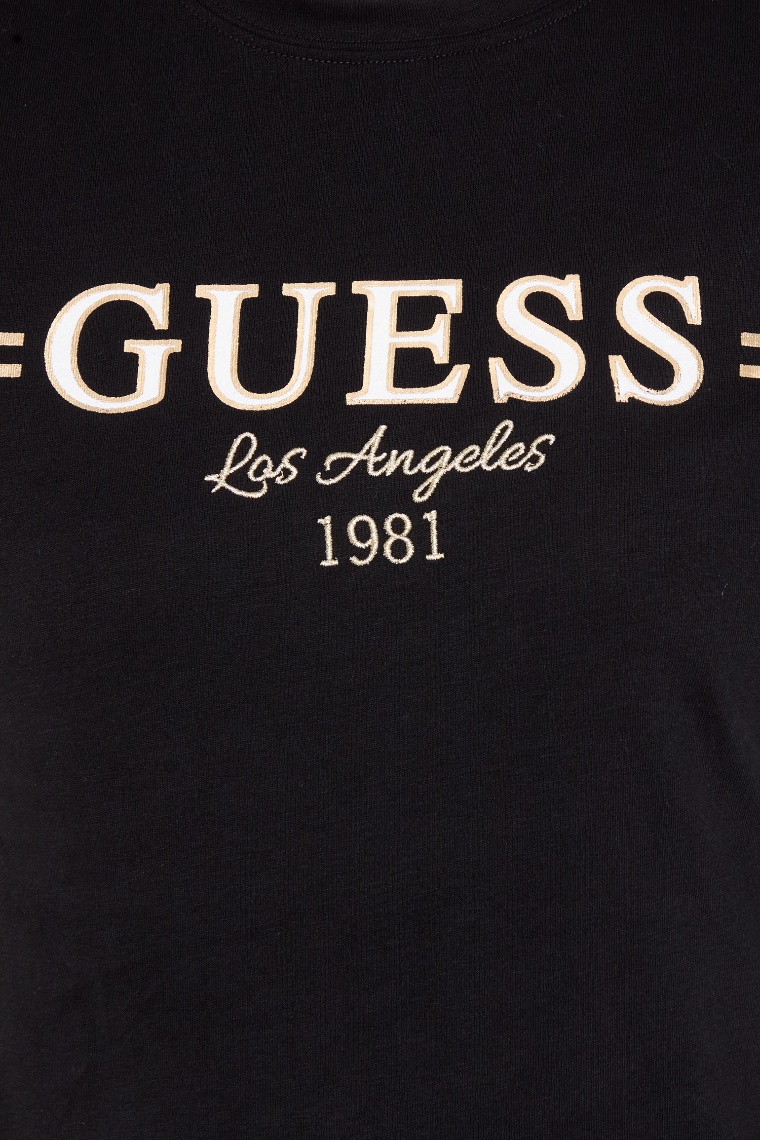 Жіноча чорна футболка Guess V5BI15.KA260;JBLK