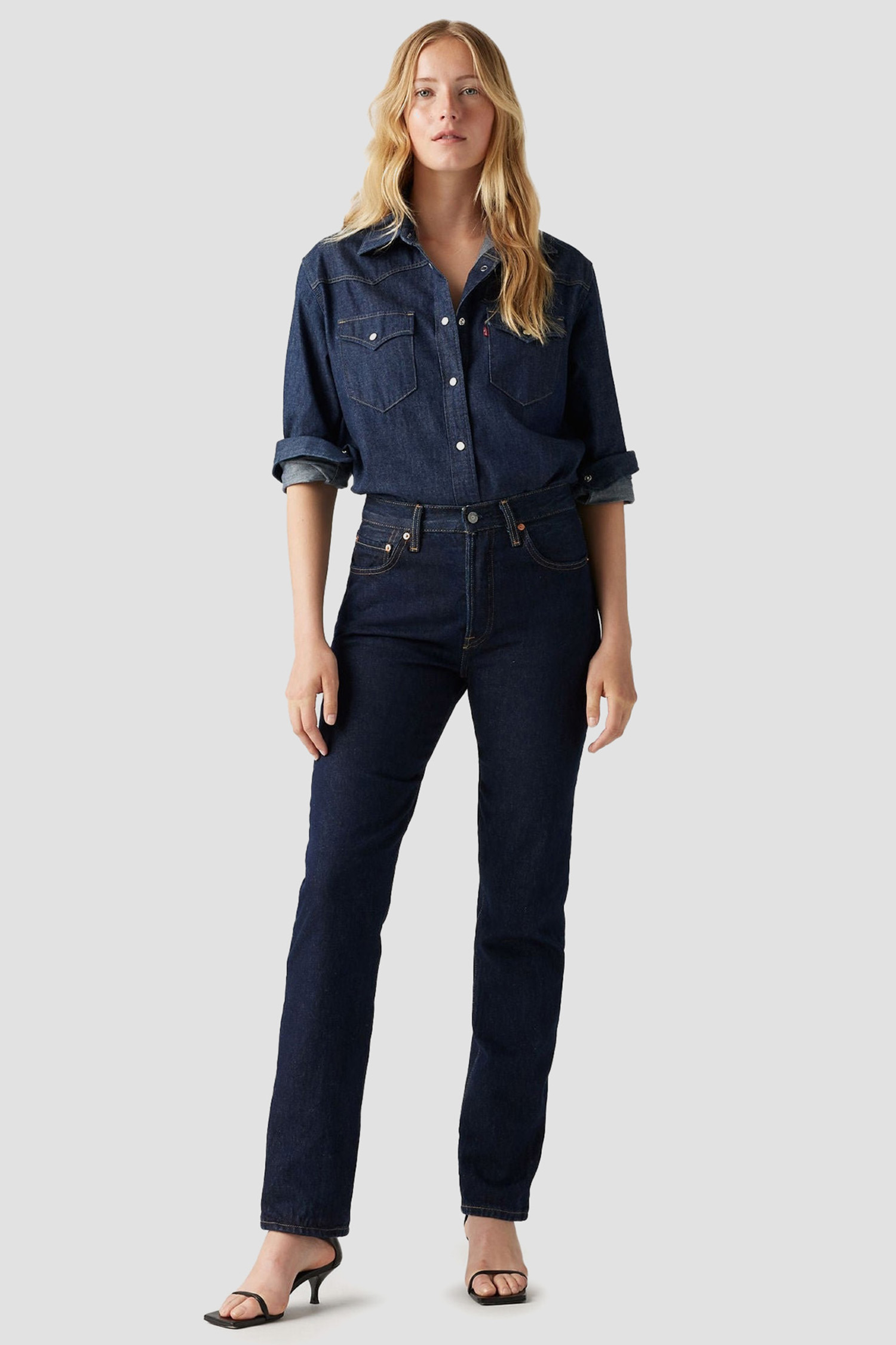 Женские темно-синие джинсы 501® Original Levi’s® 12501;0384