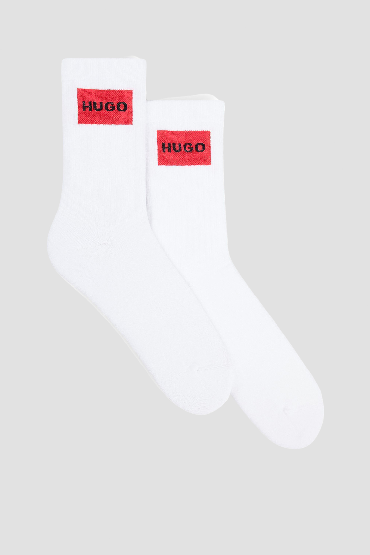 Чоловічі білі шкарпетки (2 пари) HUGO 50510640;100