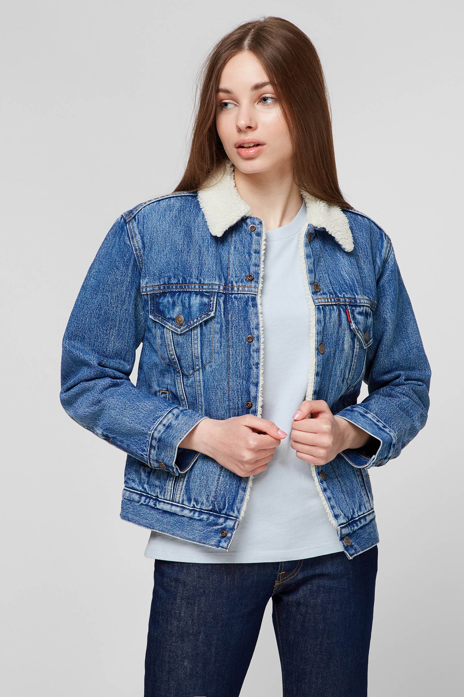 Синя джинсова куртка для дівчат Levi’s® 36137;0005