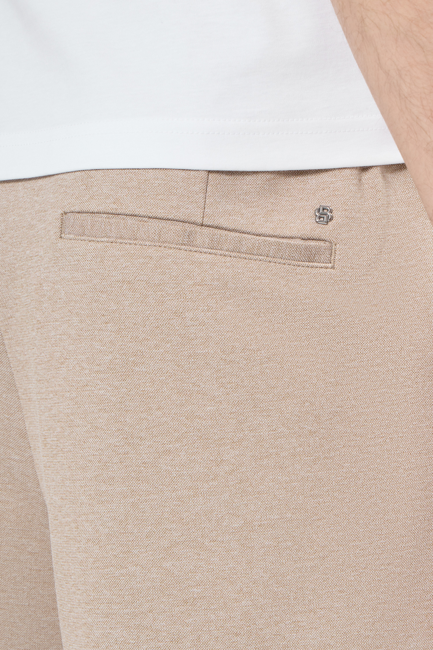 Мужские бежевые брюки BOSS 50556798;252