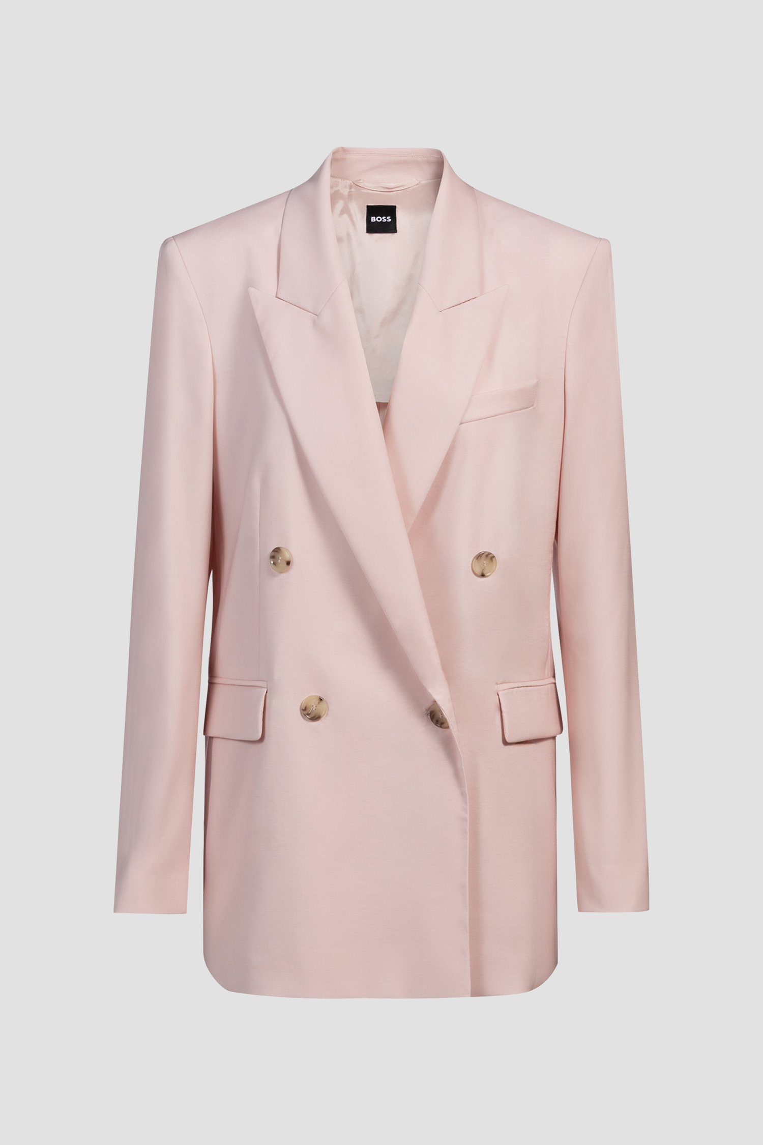 Жіночий рожевий вовняний жакет BOSS 50537509;685