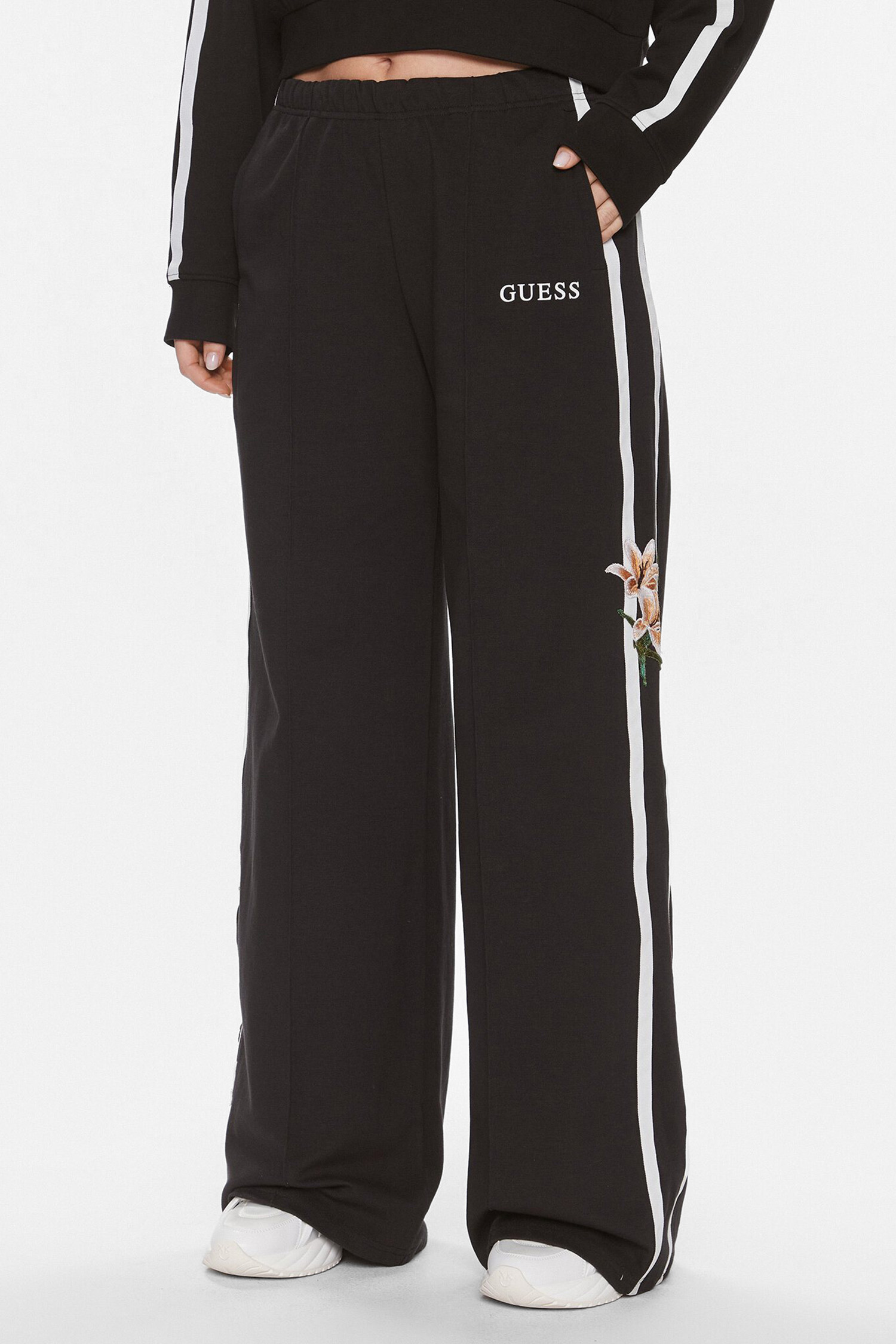 Жіночі чорні спортивні штани Guess V4GB03.KC5R0;JBLK