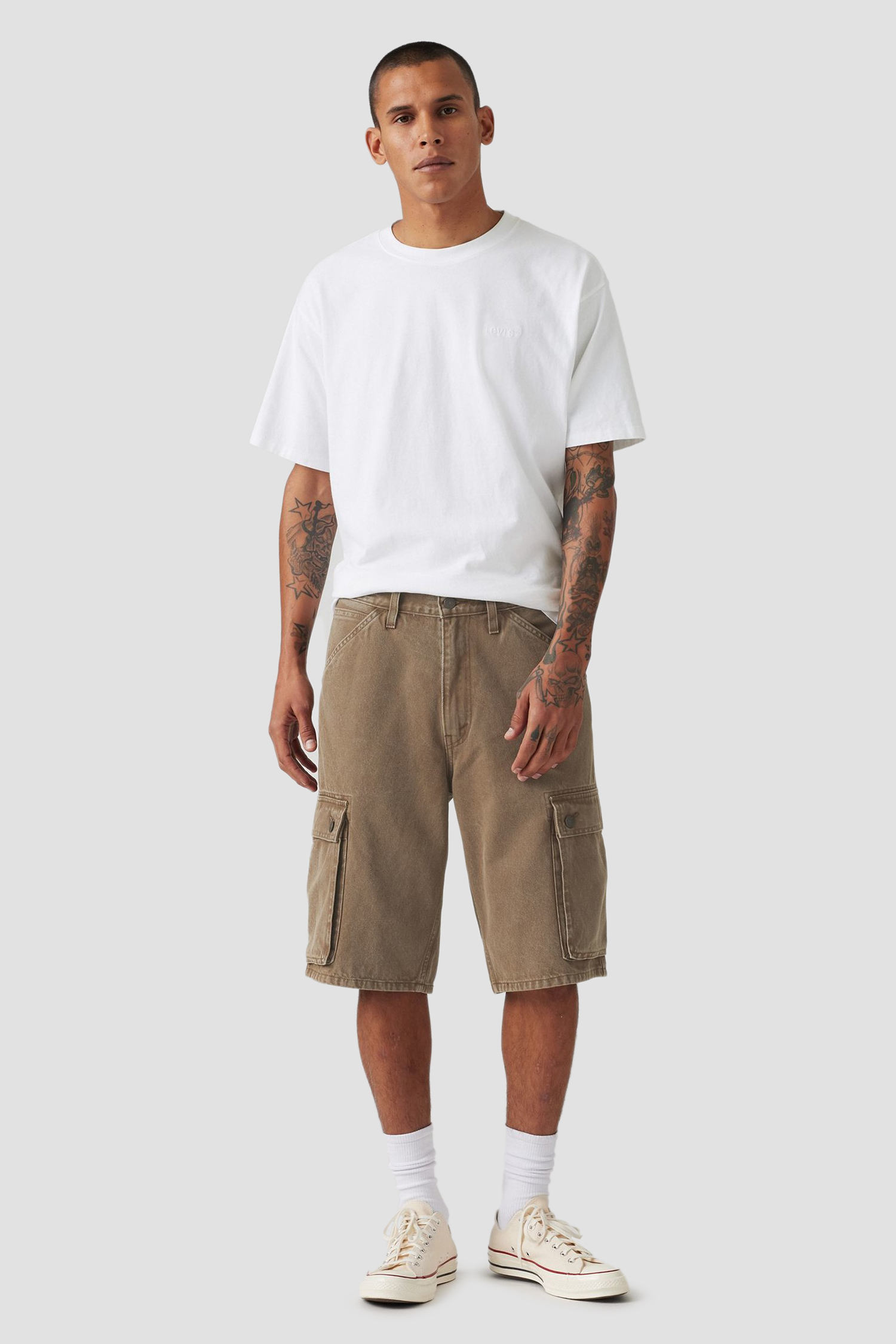 Мужские коричневые джинсовые шорты 478™ Baggy Cargo Levi’s® 001GU;0003