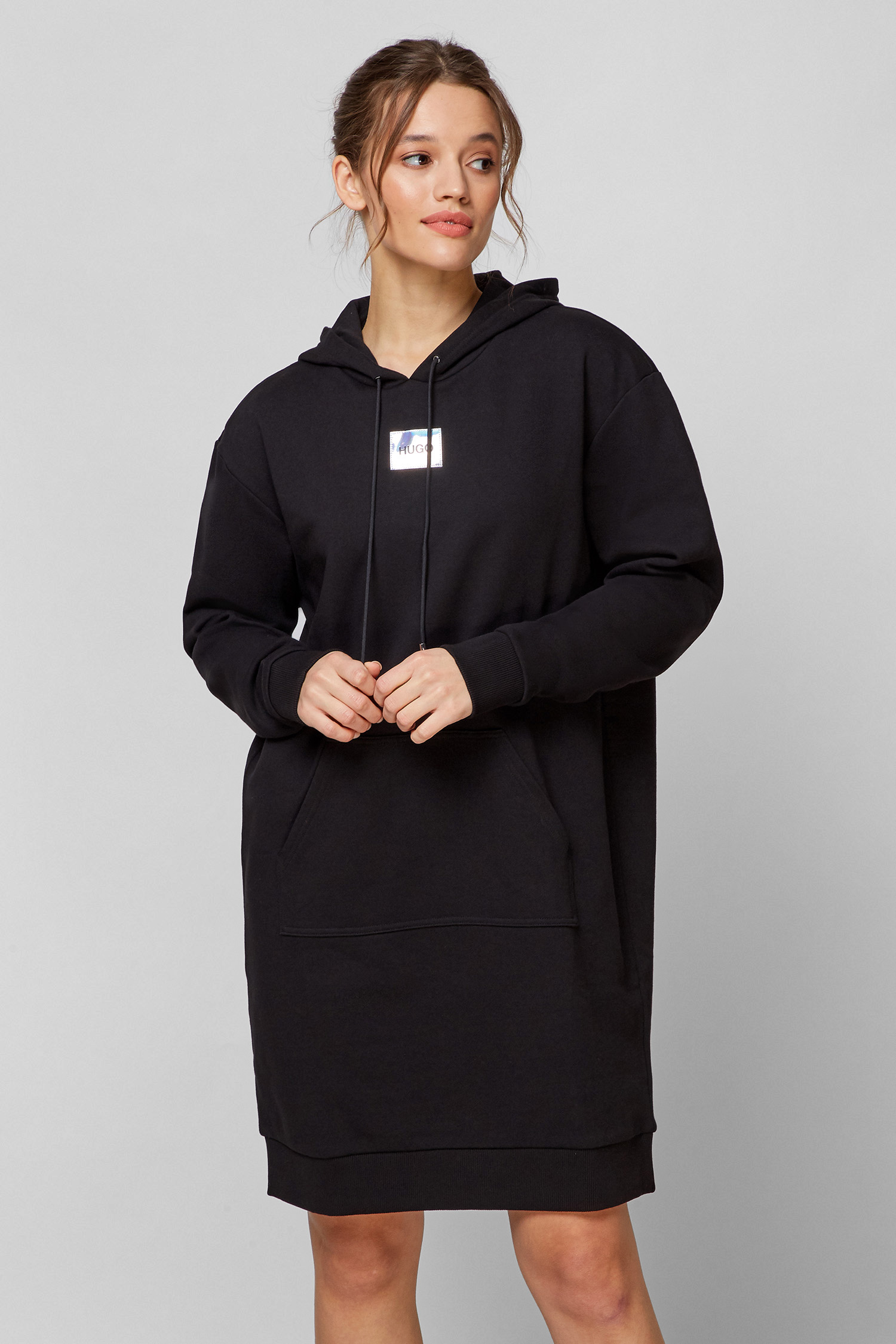 Женское черное платье HUGO 50457327;002