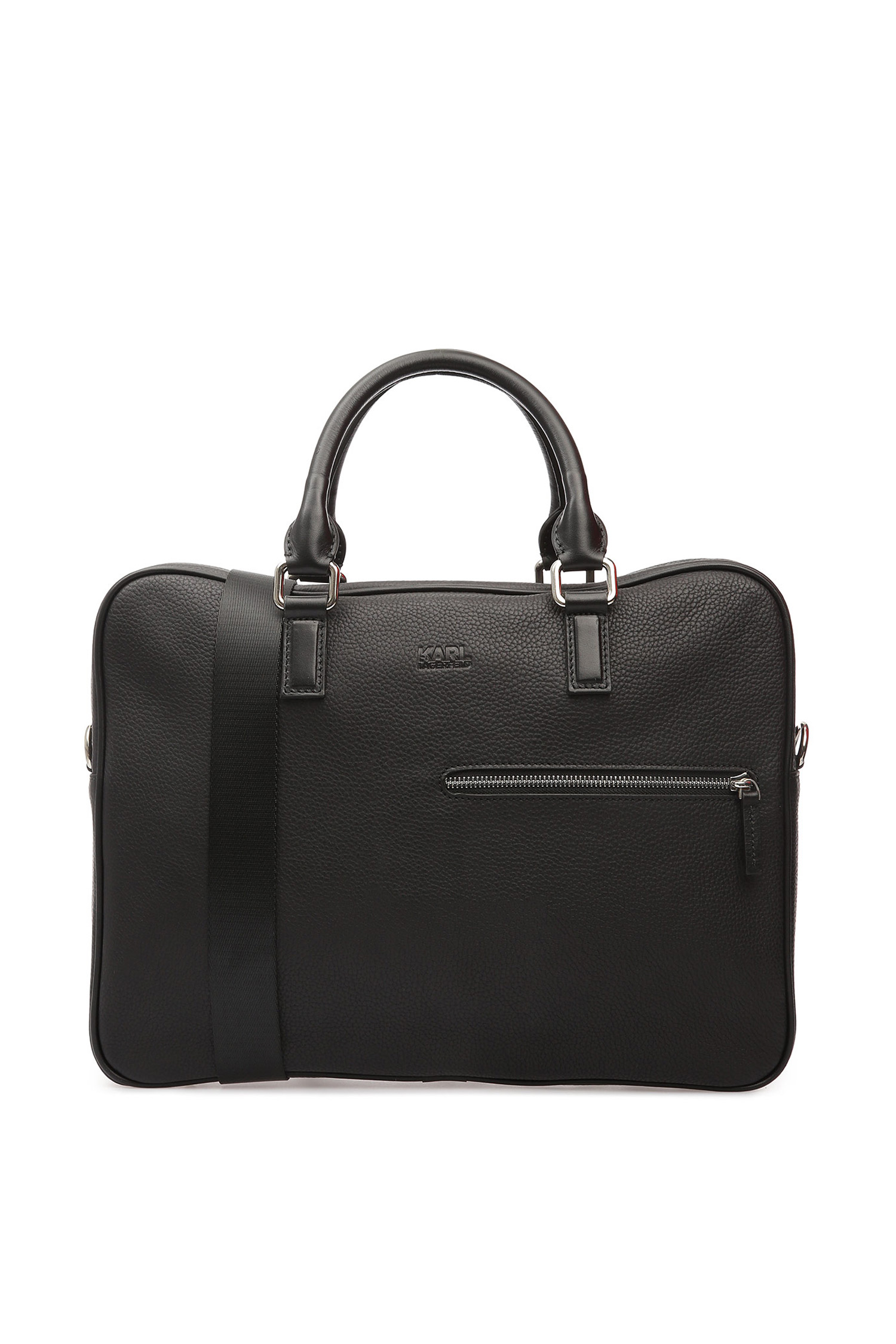 Мужская черная кожаная сумка для ноутбука Karl Lagerfeld 591451.815902;990