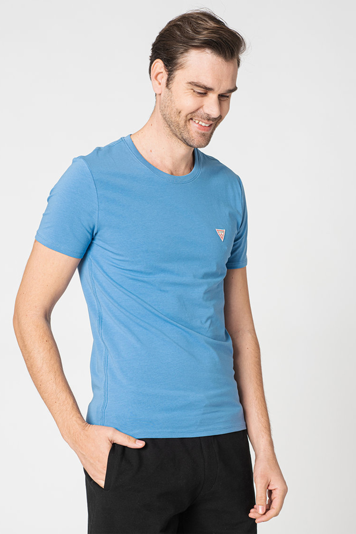 Guess T-shirt M1RI24 J1311 Bianco Super Slim Fit