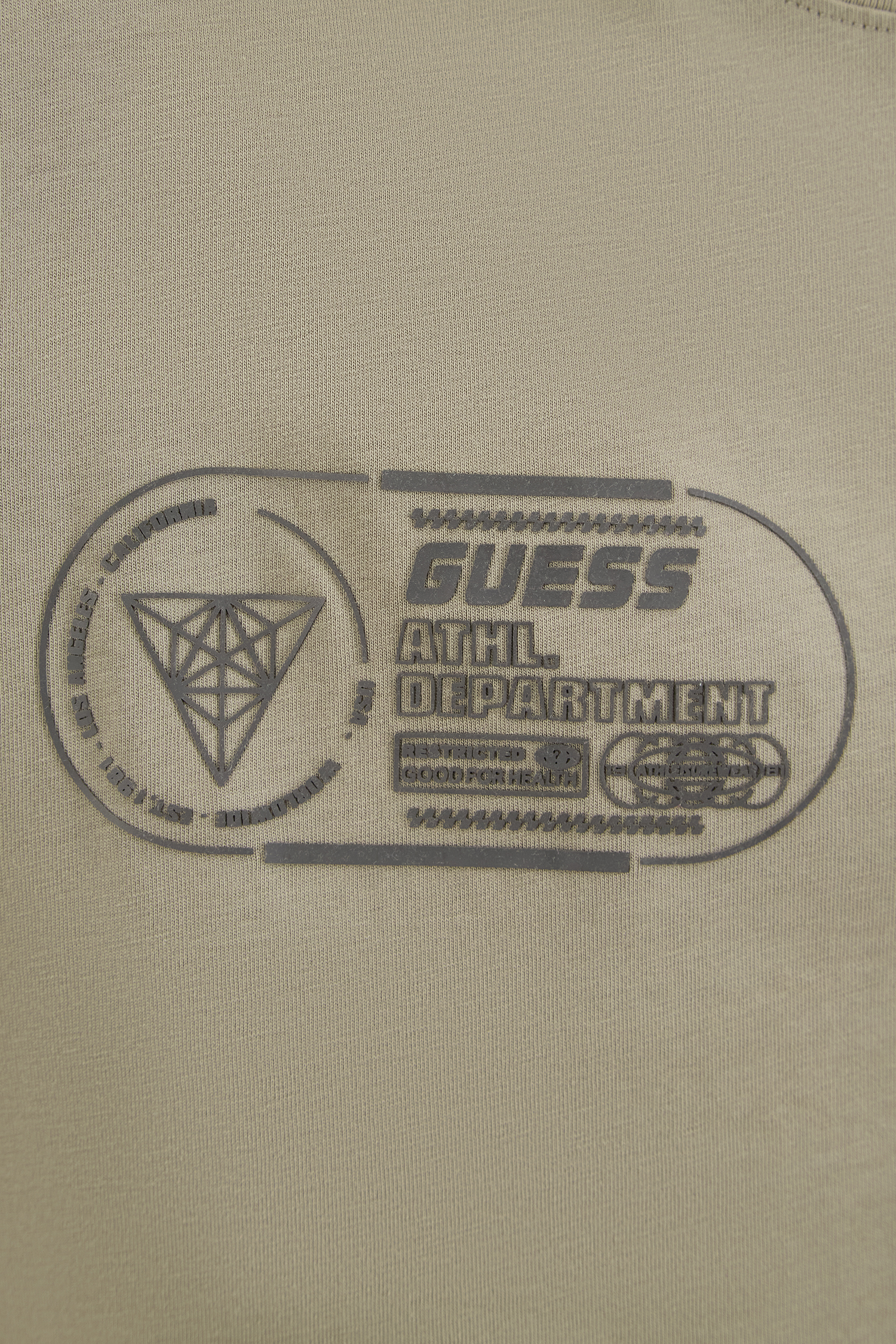 Мужская оливковая футболка Guess Z5RI05.I3Z14;G855