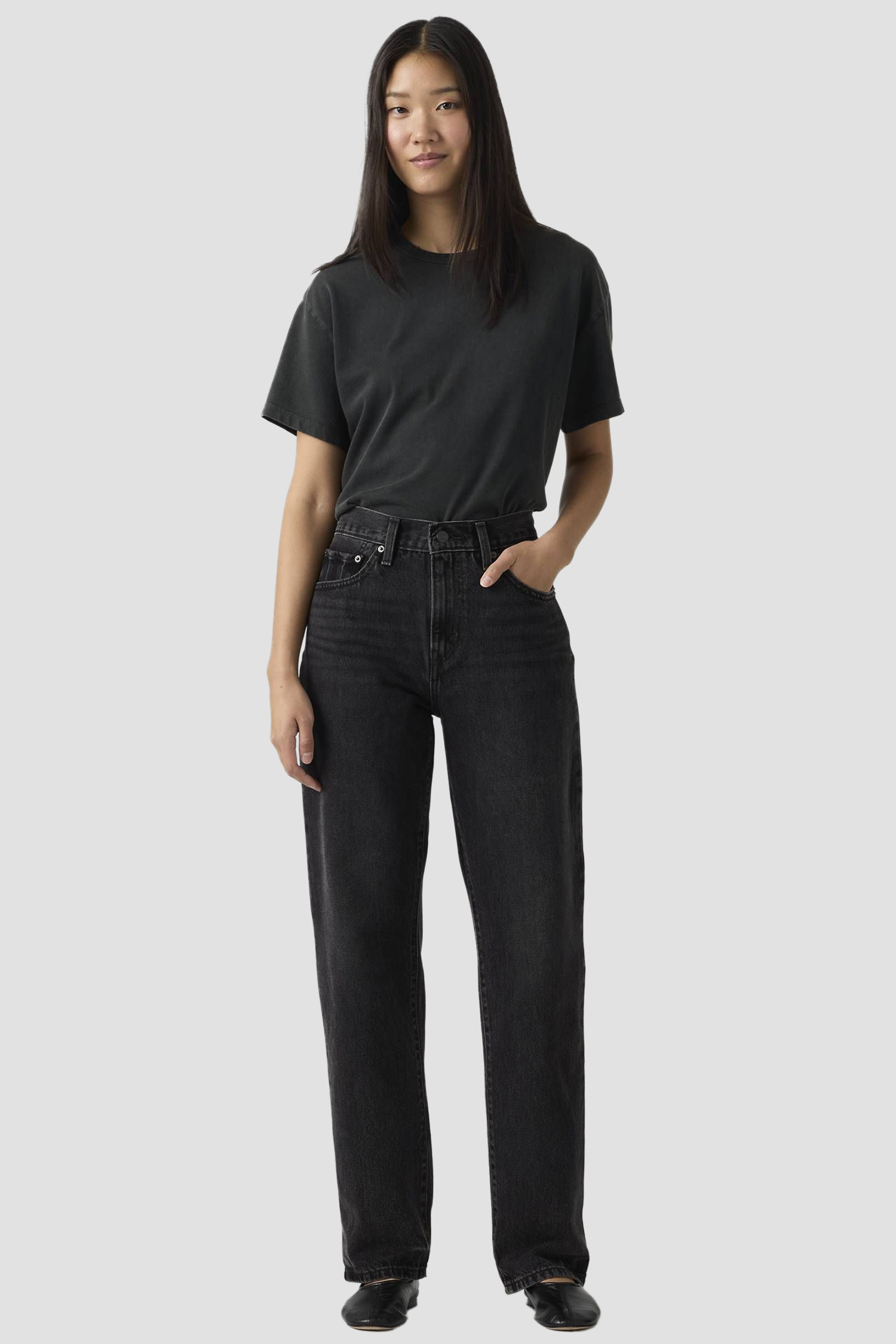 Женские черные джинсы Easy Dad Levi’s® 005DC;0002