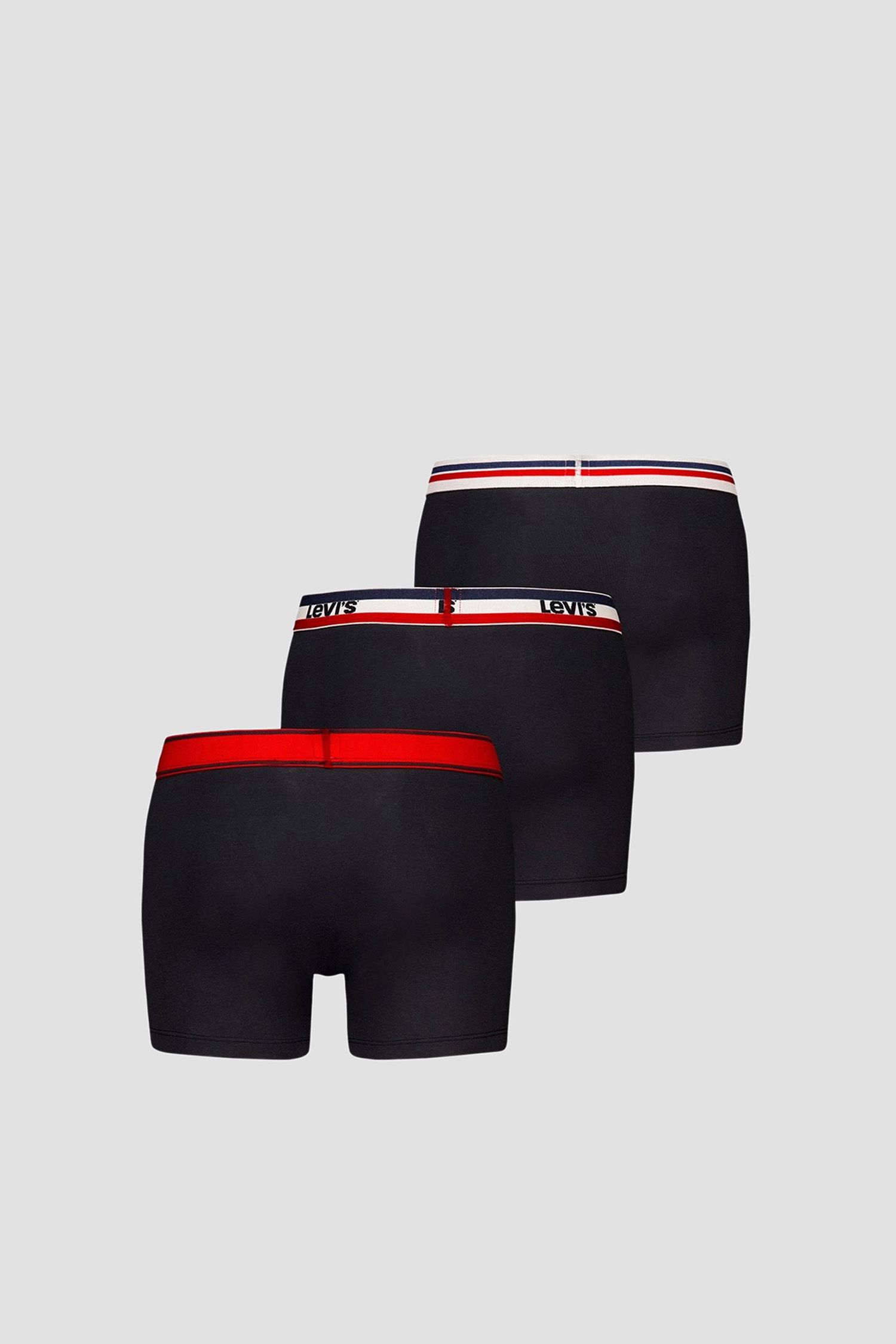 Чоловічі чорні боксери (3 шт) Levi’s® 701229549;001