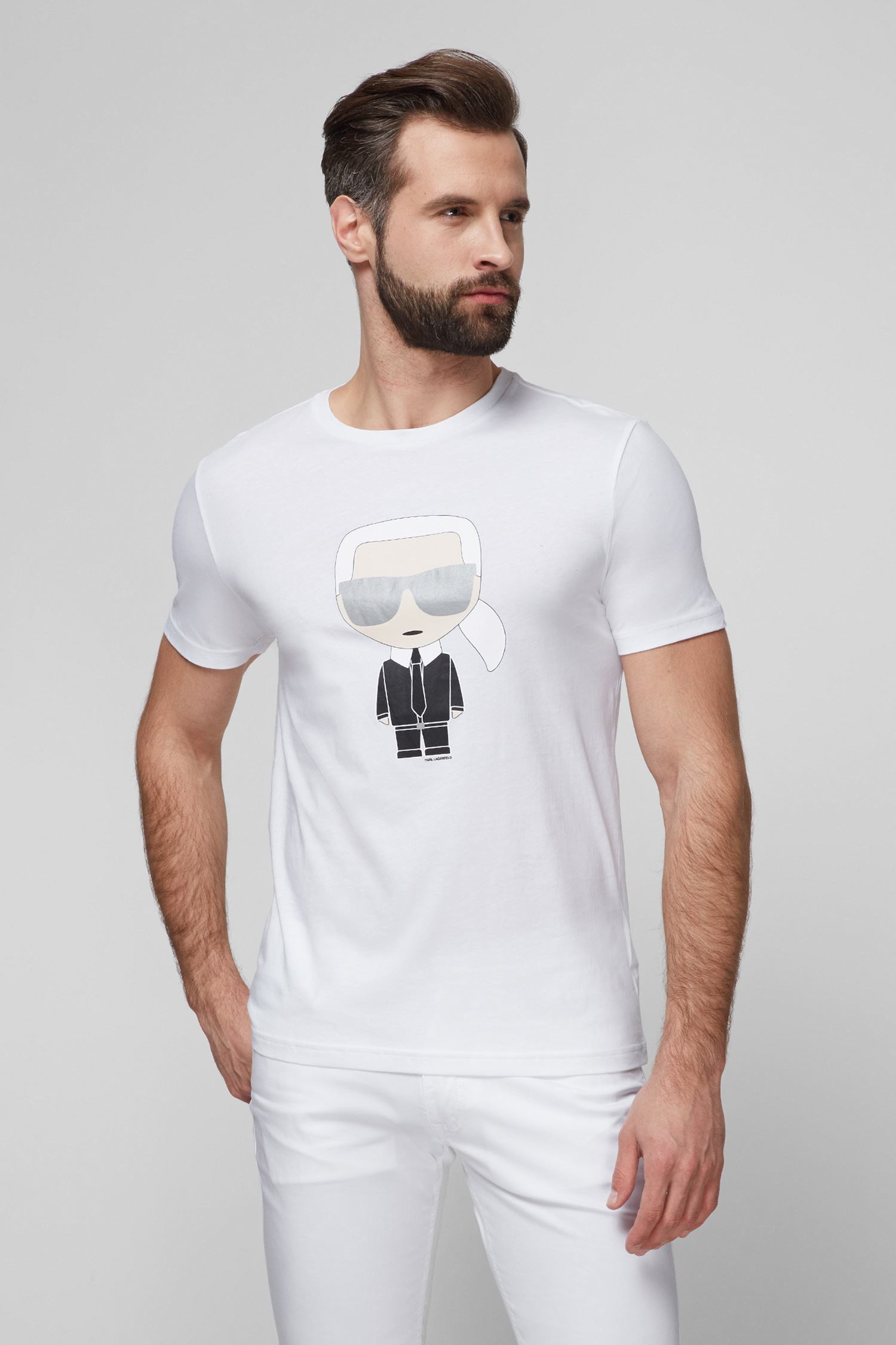 Чоловіча біла футболка Karl Lagerfeld 511251.755061;10