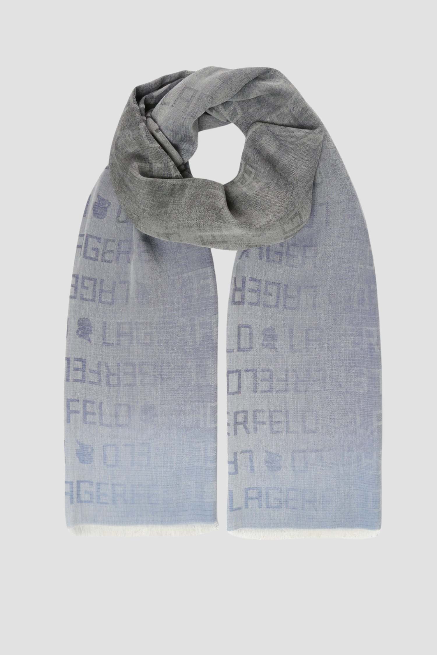 Чоловічий блакитний шарф Karl Lagerfeld 591128.805001;690